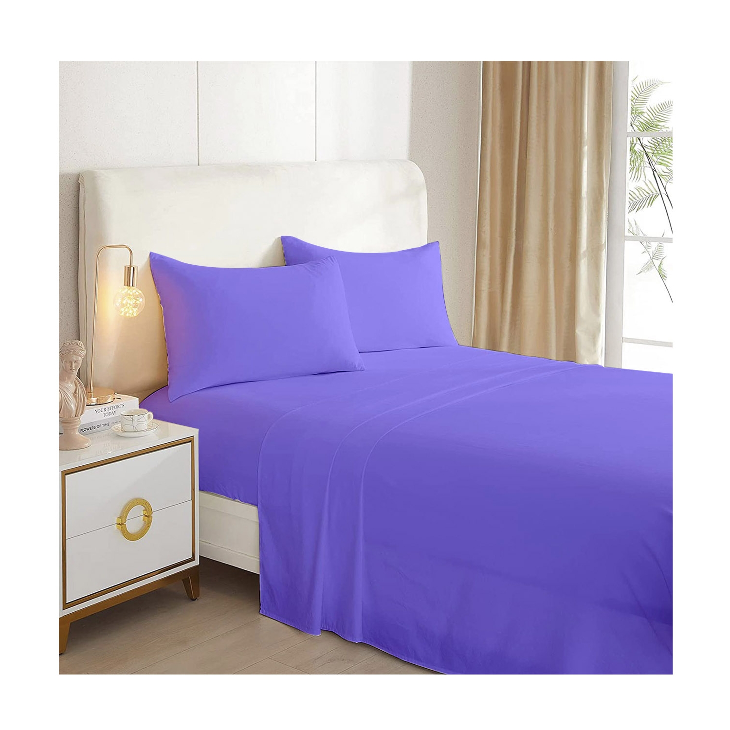 Foto 2 pulgar | Juego de Sábanas Lilas King Size 144 Unidades - Venta Internacional