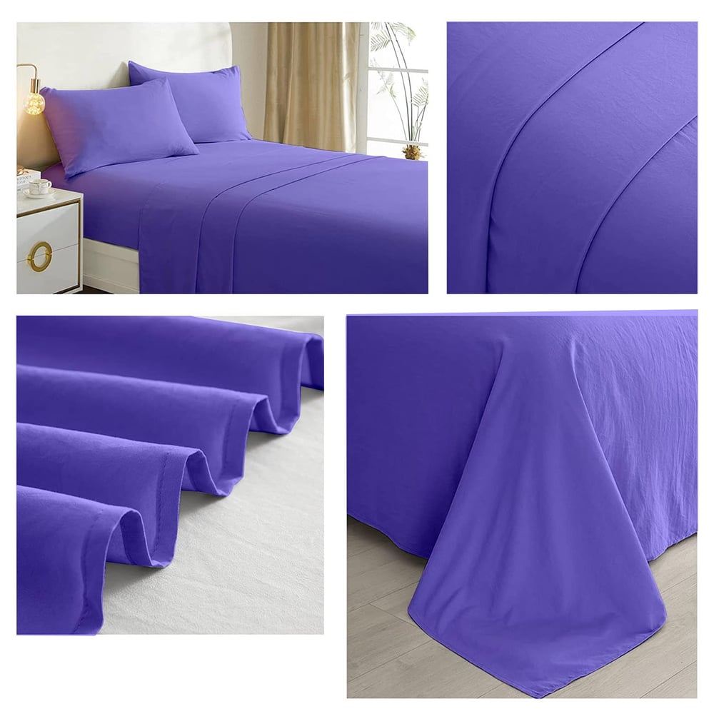 Foto 2 | Juego de Sábanas Lilas King Size 144 Unidades - Venta Internacional