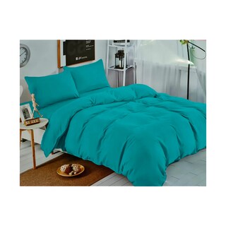 Foto 2 | Juego de Sábanas Turquesa de 2,5 Cuadrados King Size 144 Hilos - Venta Internacional