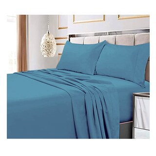 Foto 3 | Juego de Sábanas Turquesa de 2,5 Cuadrados King Size 144 Hilos - Venta Internacional