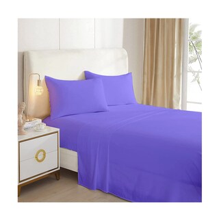 Foto 1 | Juego de Sábanas Lilas Queen con 2 Fundas Almohada