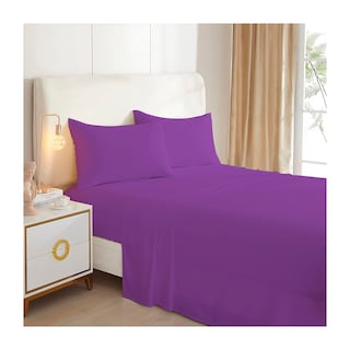 Foto 1 | Juego De Sábanas Moradas Para 2 Plazas Queen Size - Venta Internacional