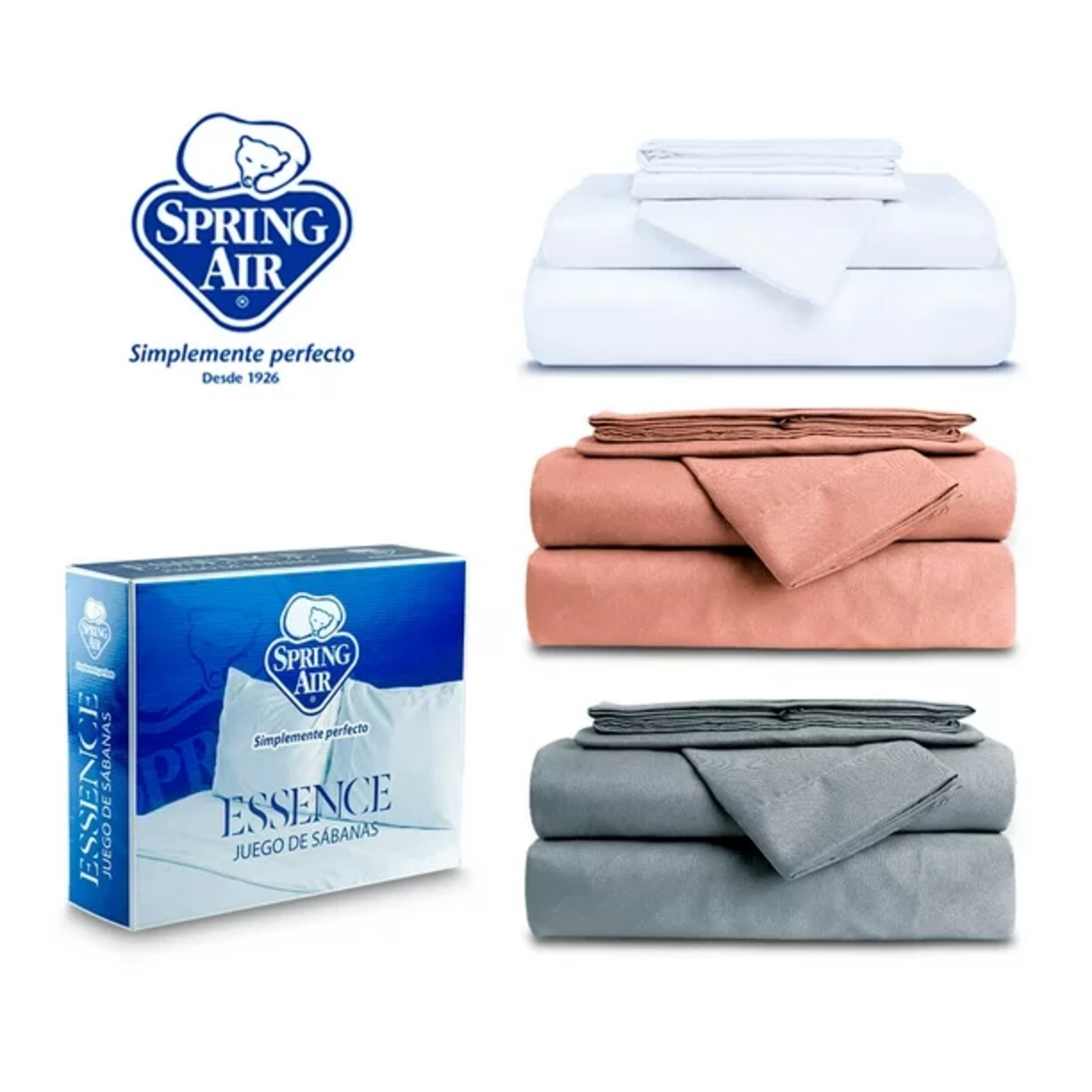 Juego de Sábanas Spring Air 1042000201104 Soft Sensation - Salmon King
