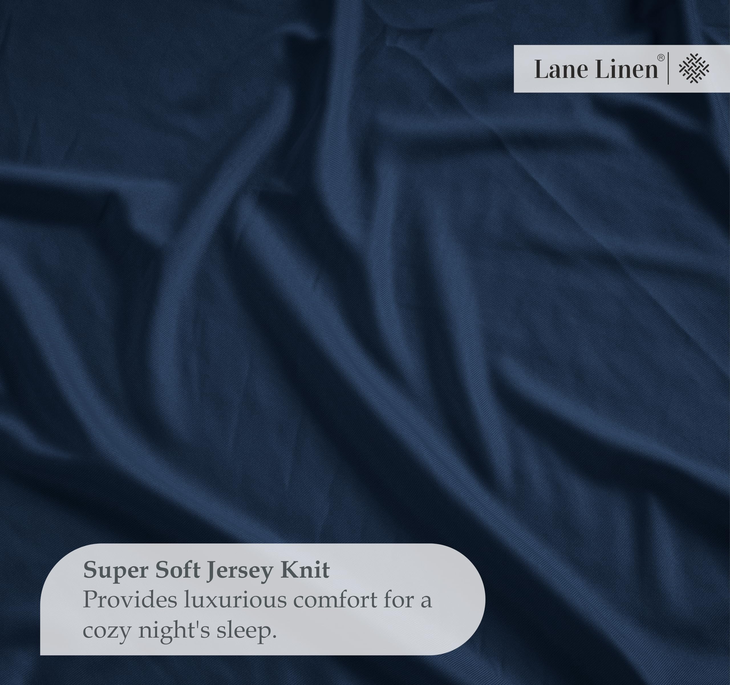Foto 6 | Sábana Bajera Lane Linen Lane Linen Queen Navy De Microfibra - Venta Internacional.