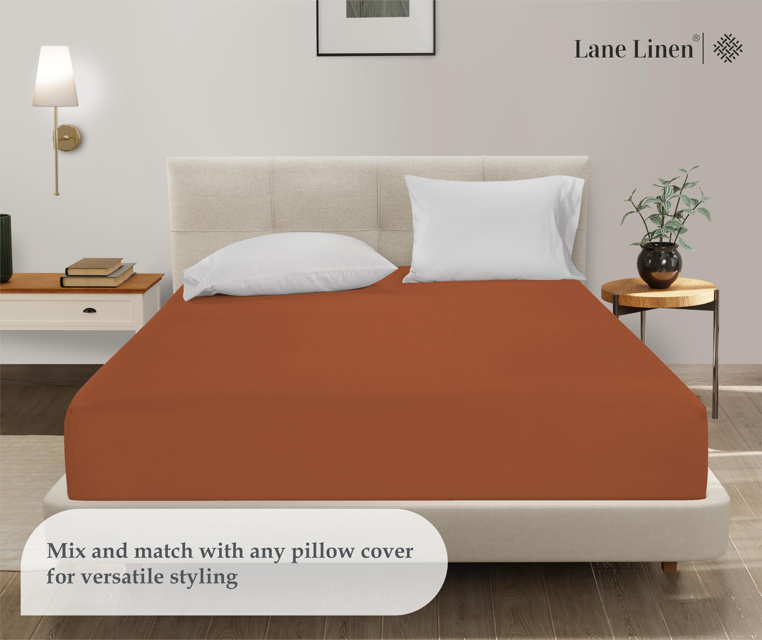 Foto 5 | Sábana Bajera Lane Linen Lane Linen De Microfibra Totalmente Oxidada - Venta Internacional.