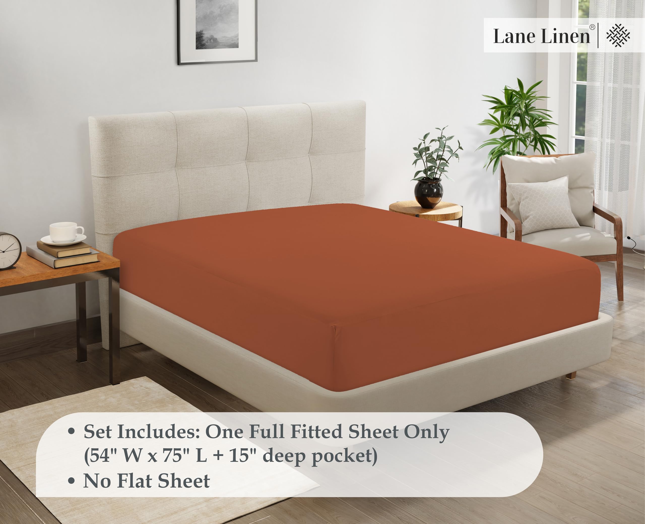 Foto 7 | Sábana Bajera Lane Linen Lane Linen De Microfibra Totalmente Oxidada - Venta Internacional.