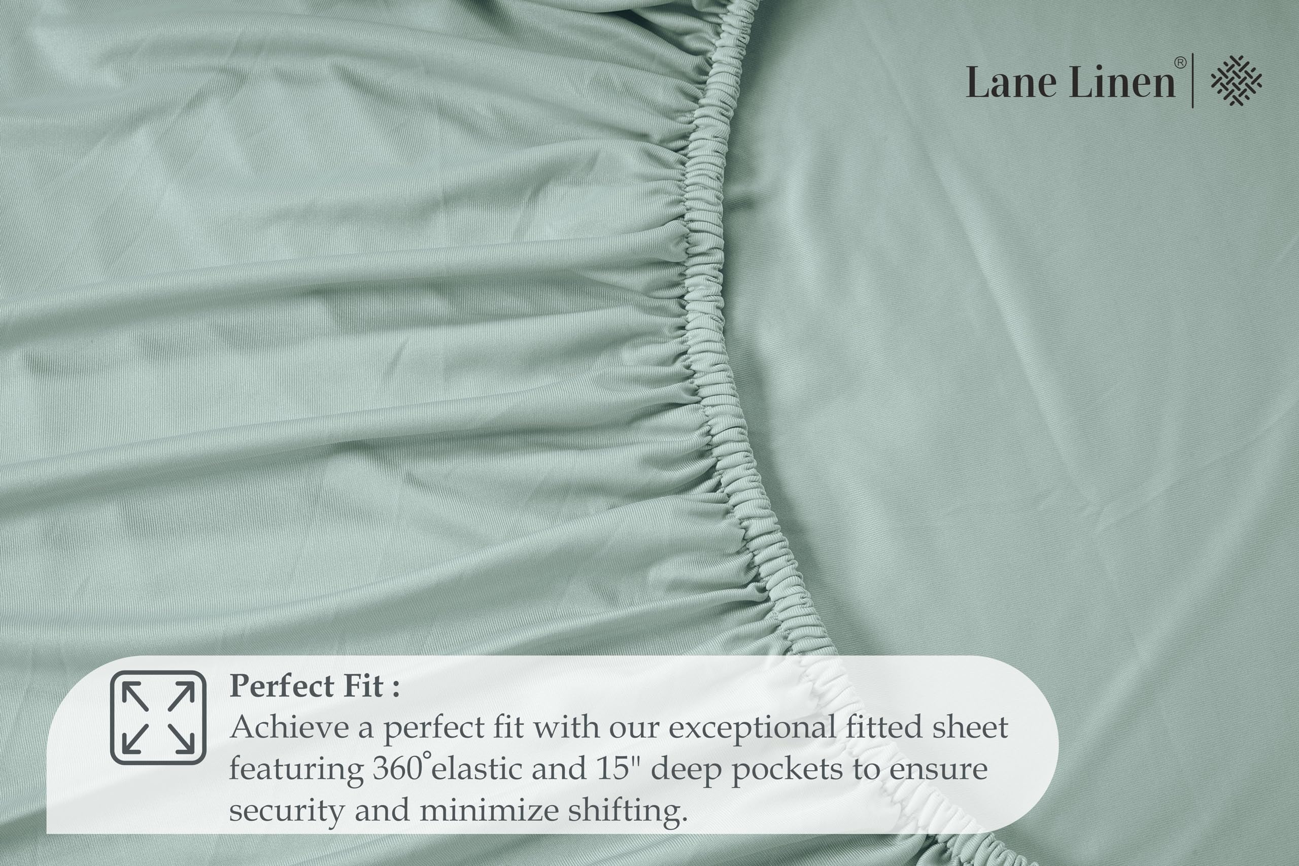 Foto 5 pulgar | Sábana Bajera Ajustable Lane Linen Lane Linen Twin Xl, Elástica En 4 Direcciones - Venta Internacional.