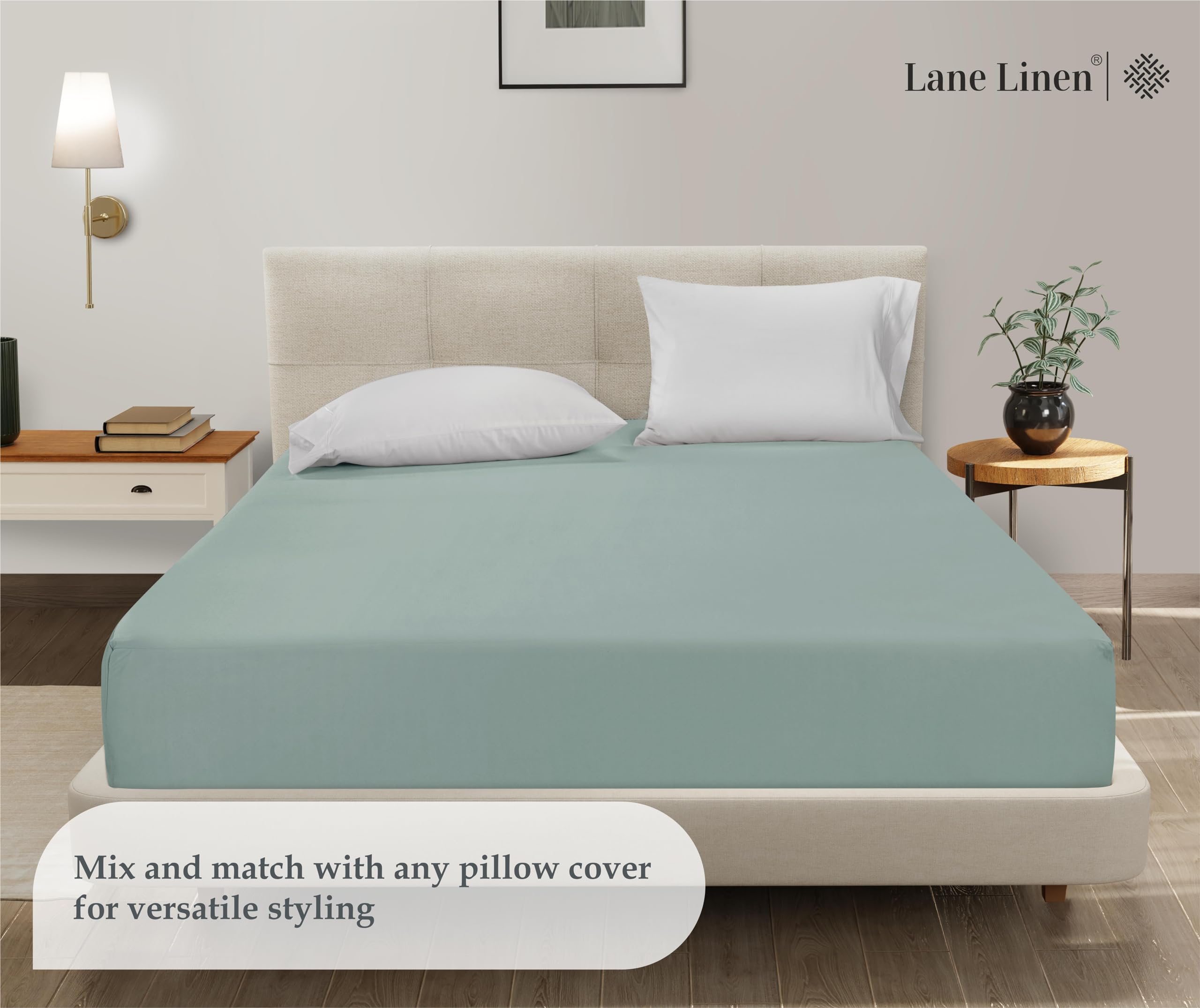 Foto 6 pulgar | Sábana Bajera Ajustable Lane Linen Lane Linen Twin Xl, Elástica En 4 Direcciones - Venta Internacional.
