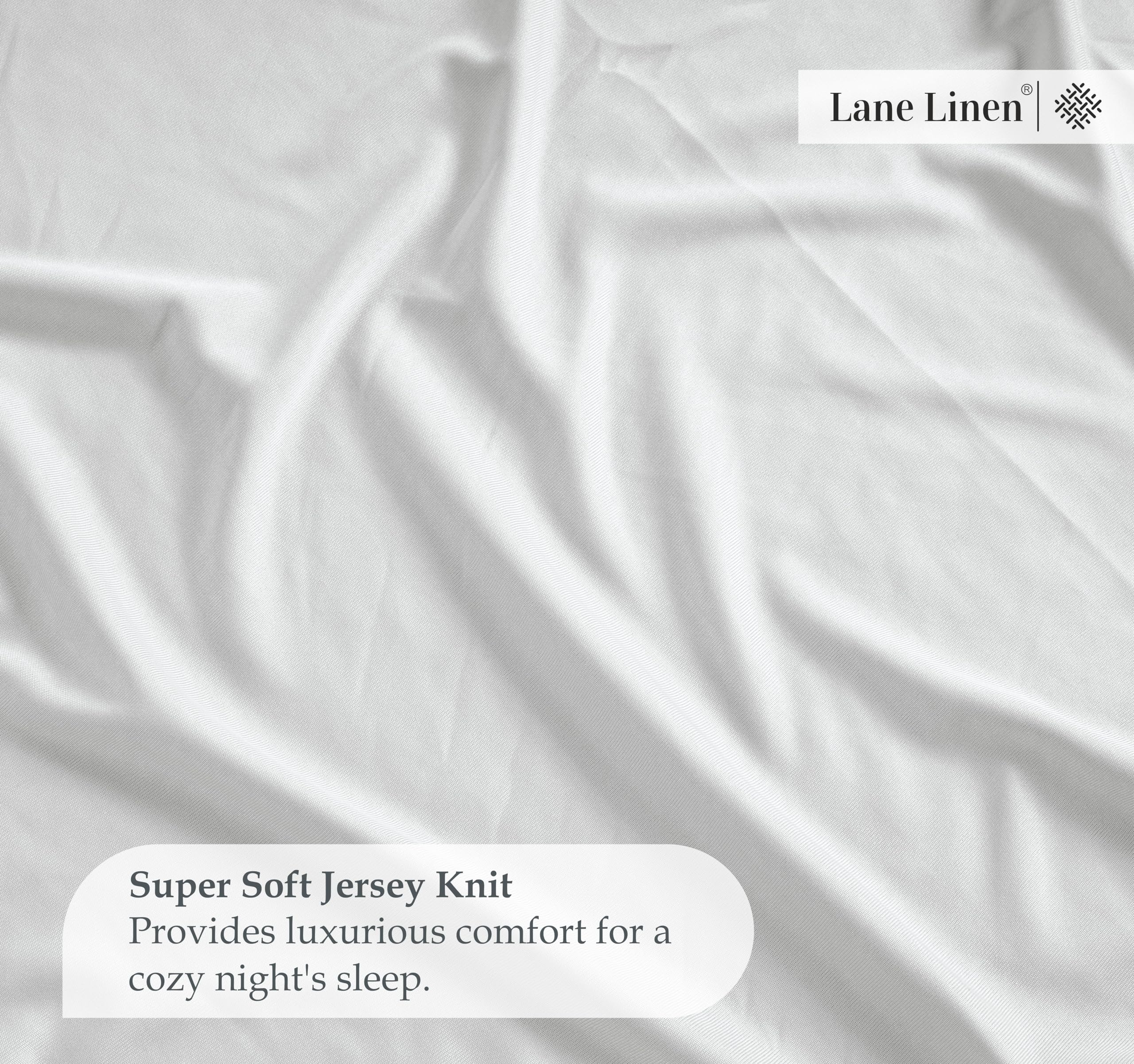 Foto 6 | Sábana Bajera Lane Linen Lane Linen King, Elástica En 4 Direcciones, Blanca - Venta Internacional.