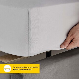 Foto 6 | Juego de Sábanas de Microfibra Individuales Nooz Grises 1 Juego de 3 Piezas