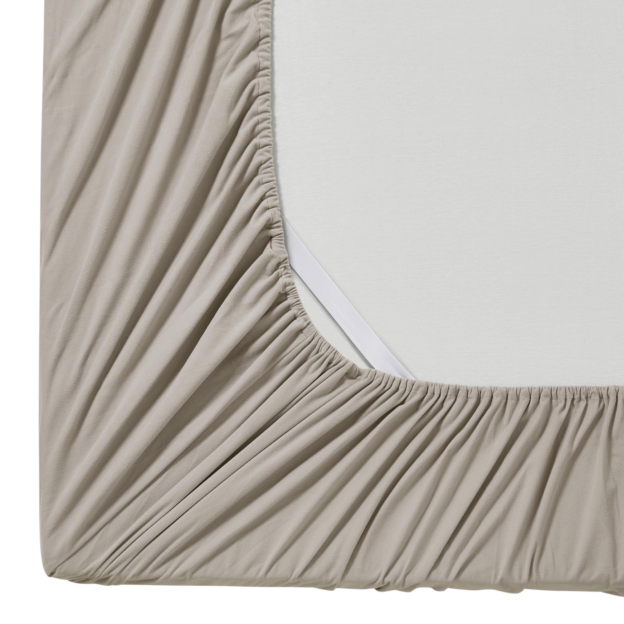 Foto 3 pulgar | Sábana Bajera Ajustable De Franela Sweet Home Collection Queen Beige - Venta Internacional.