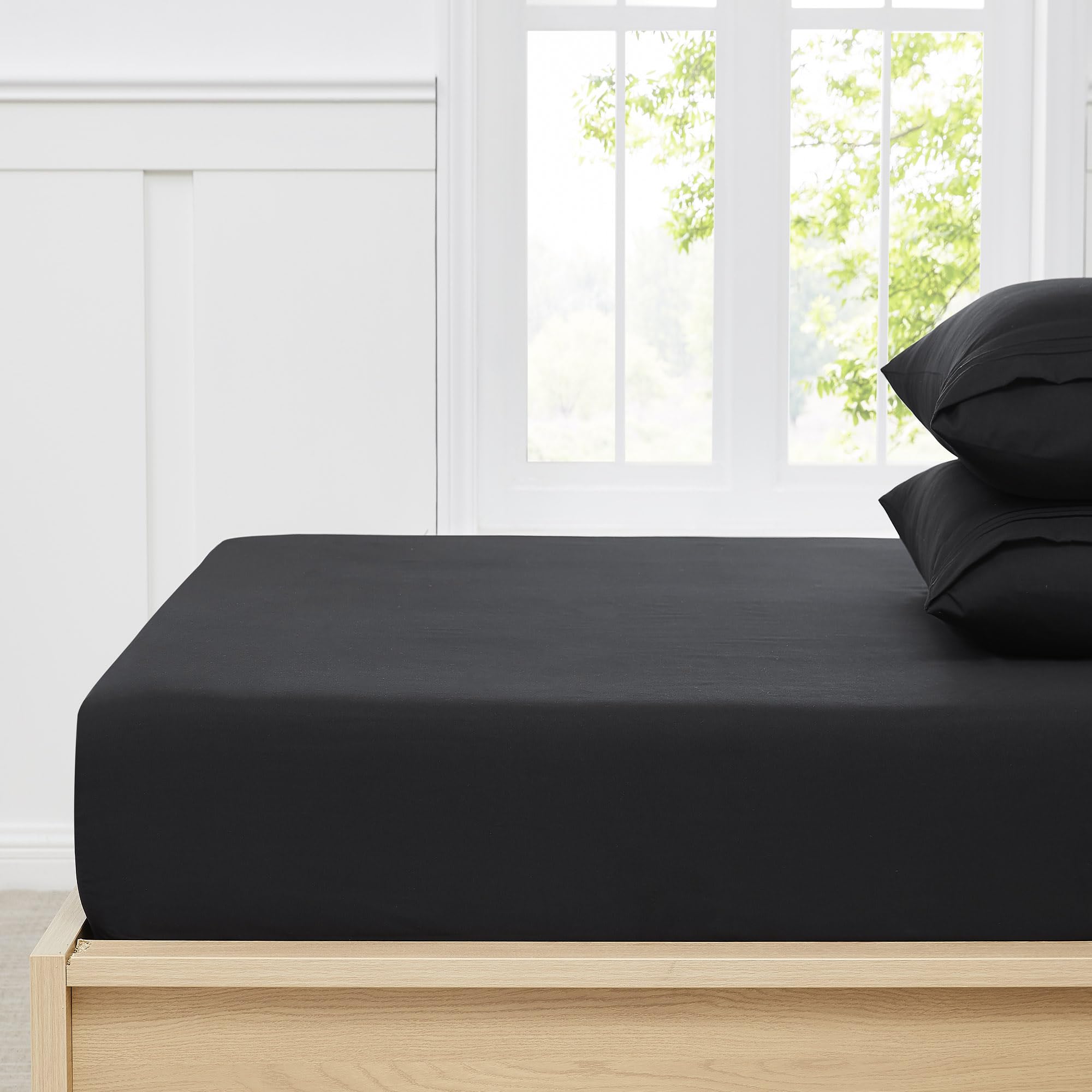 Foto 4 pulgar | Sábana Bajera Ajustable Sweet Home Collection Twin Xl Negra - Venta Internacional.