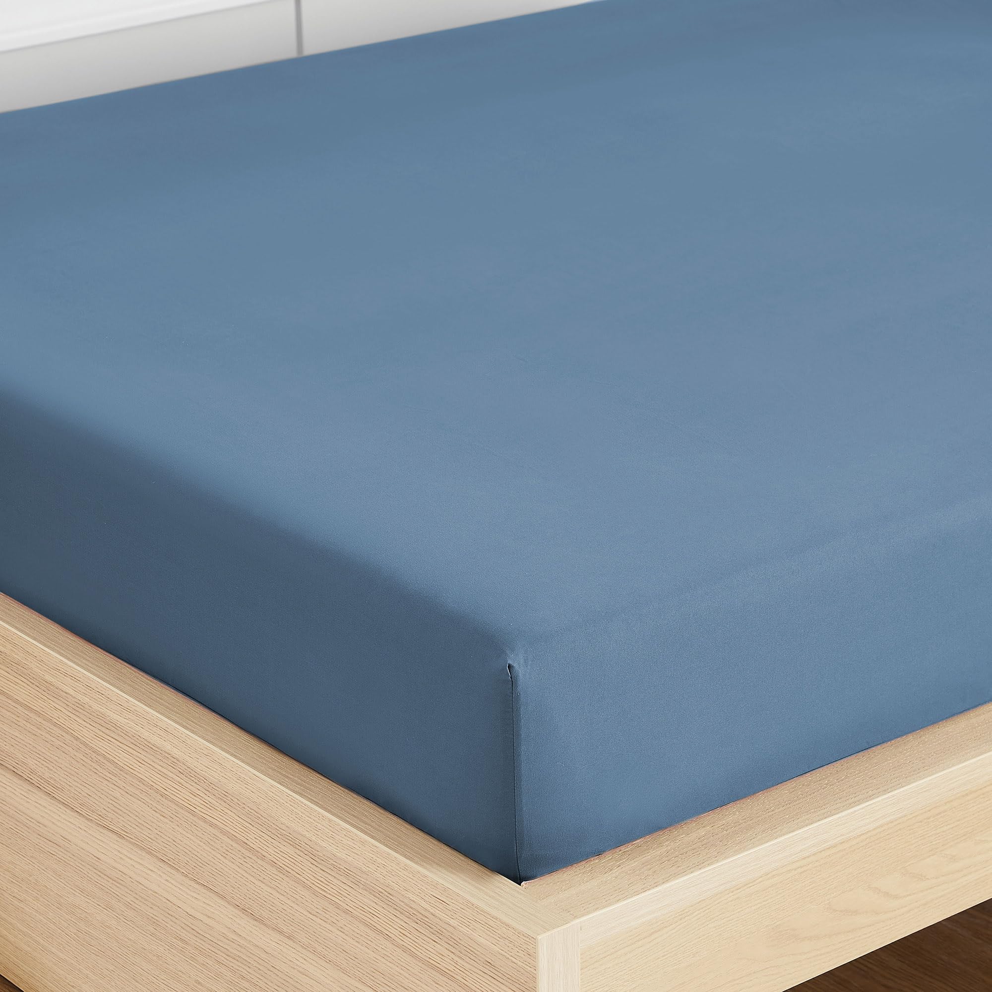 Foto 4 | Sábana Bajera Ajustable De La Colección Sweet Home, Azul Vaquero, Tamaño Queen - Venta Internacional.