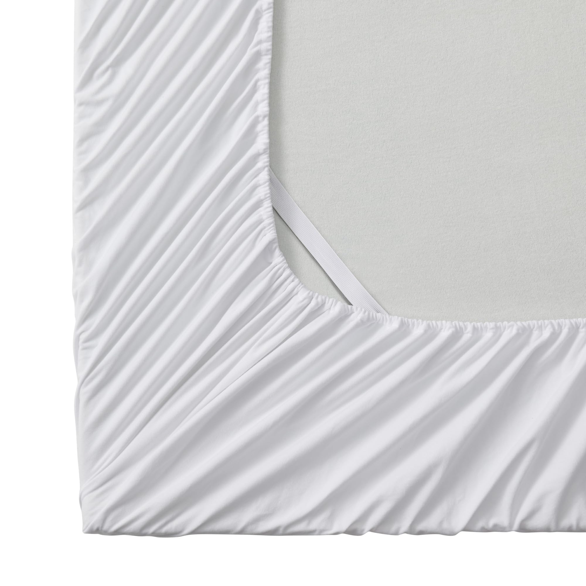 Foto 2 | Sábana Bajera Ajustable De Franela Sweet Home Collection Queen White - Venta Internacional.