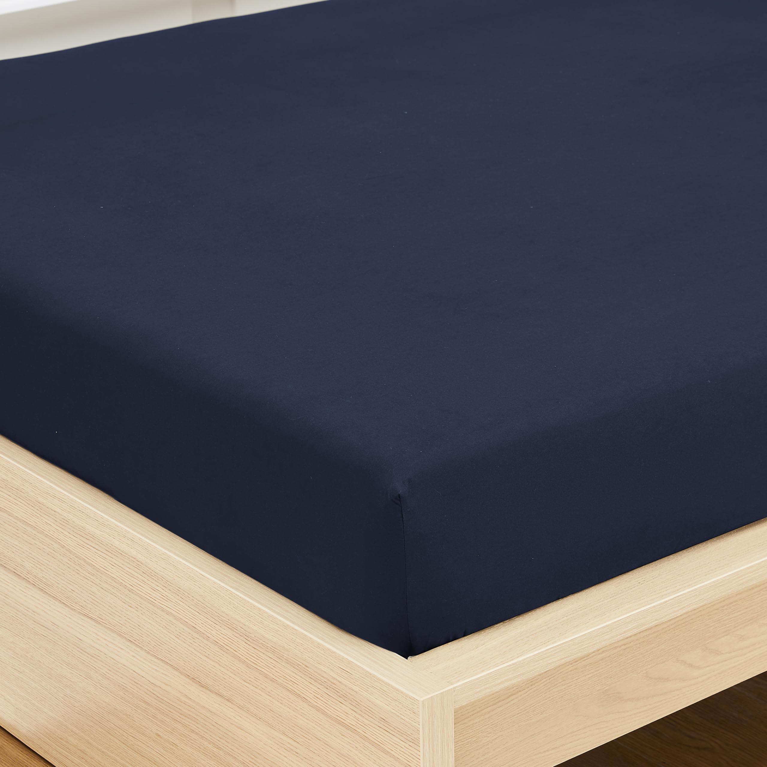 Foto 4 | Sábana Bajera Ajustable Sweet Home Collection King De Microfibra Azul Marino - Venta Internacional.
