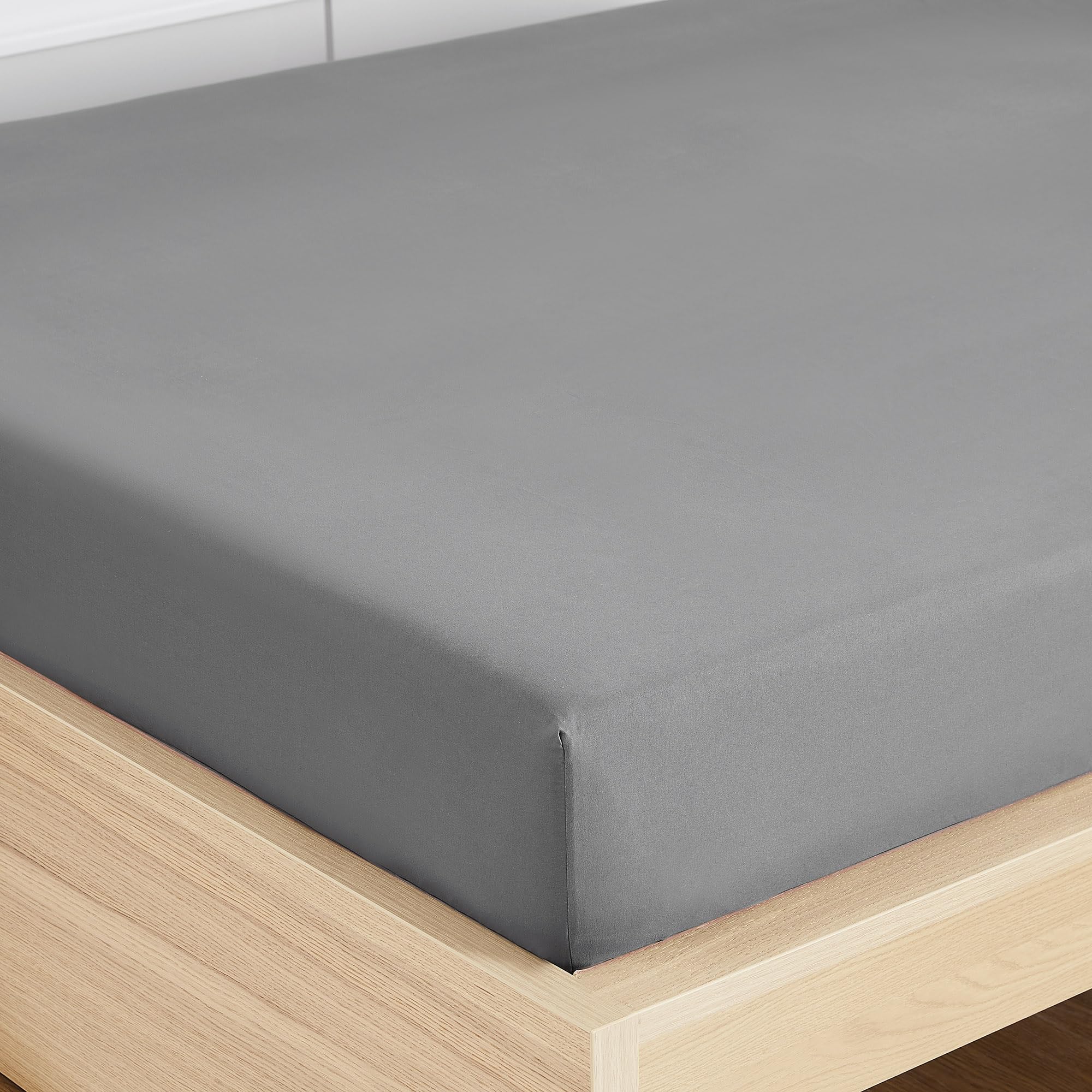 Foto 5 pulgar | Sábana Bajera Ajustable Sweet Home Collection Twin Grey De Microfibra - Venta Internacional.