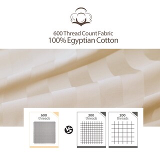Foto 3 | Sábana Bajera Ajustable Shunjie.home King Size, Color Beige, 100% Algodón Egipcio - Venta Internacional.