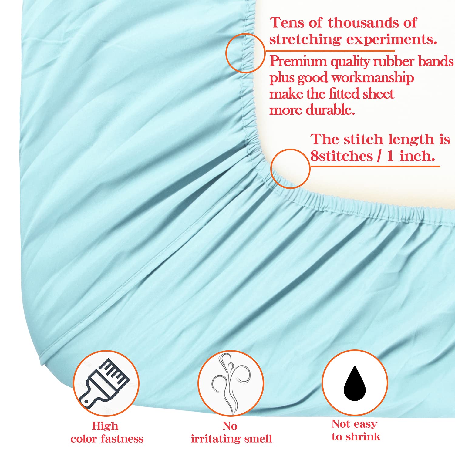 Foto 4 pulgar | Sábana Bajera Ajustable Ntbay de Microfibra Cepillada Twin XL Aqua - Venta Internacional