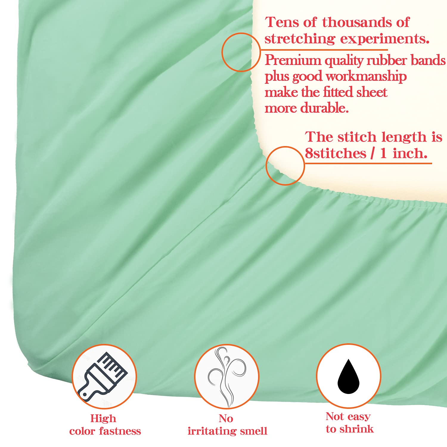 Foto 4 pulgar | Sábana Bajera Ajustable Ntbay de Microfibra Cepillada Twin XL Verde Aqua - Venta Internacional
