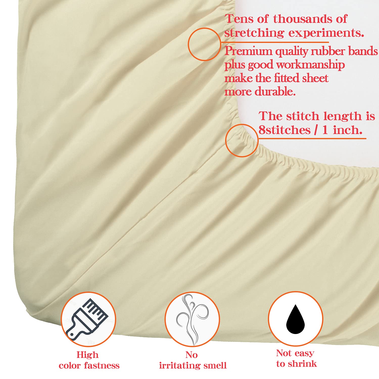 Foto 4 pulgar | Sábana Bajera Ajustable Ntbay de Microfibra Cepillada Twin XL color Marrón Claro - Venta Internacional