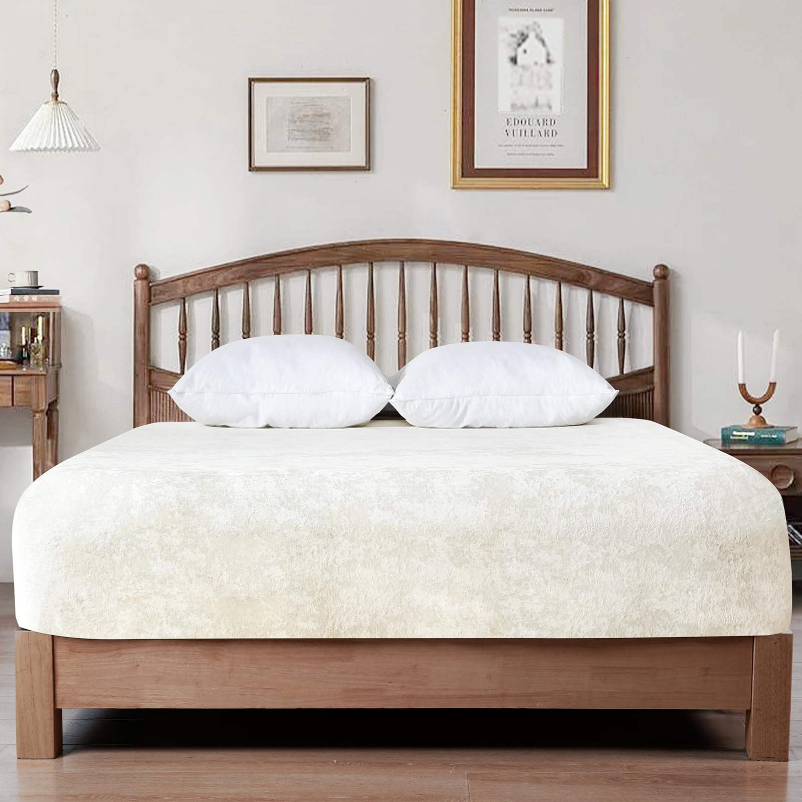 Foto 6 | Sábana Bajera Ajustable Phf Truly Velvet Queen Size Blancanieves - Venta Internacional.