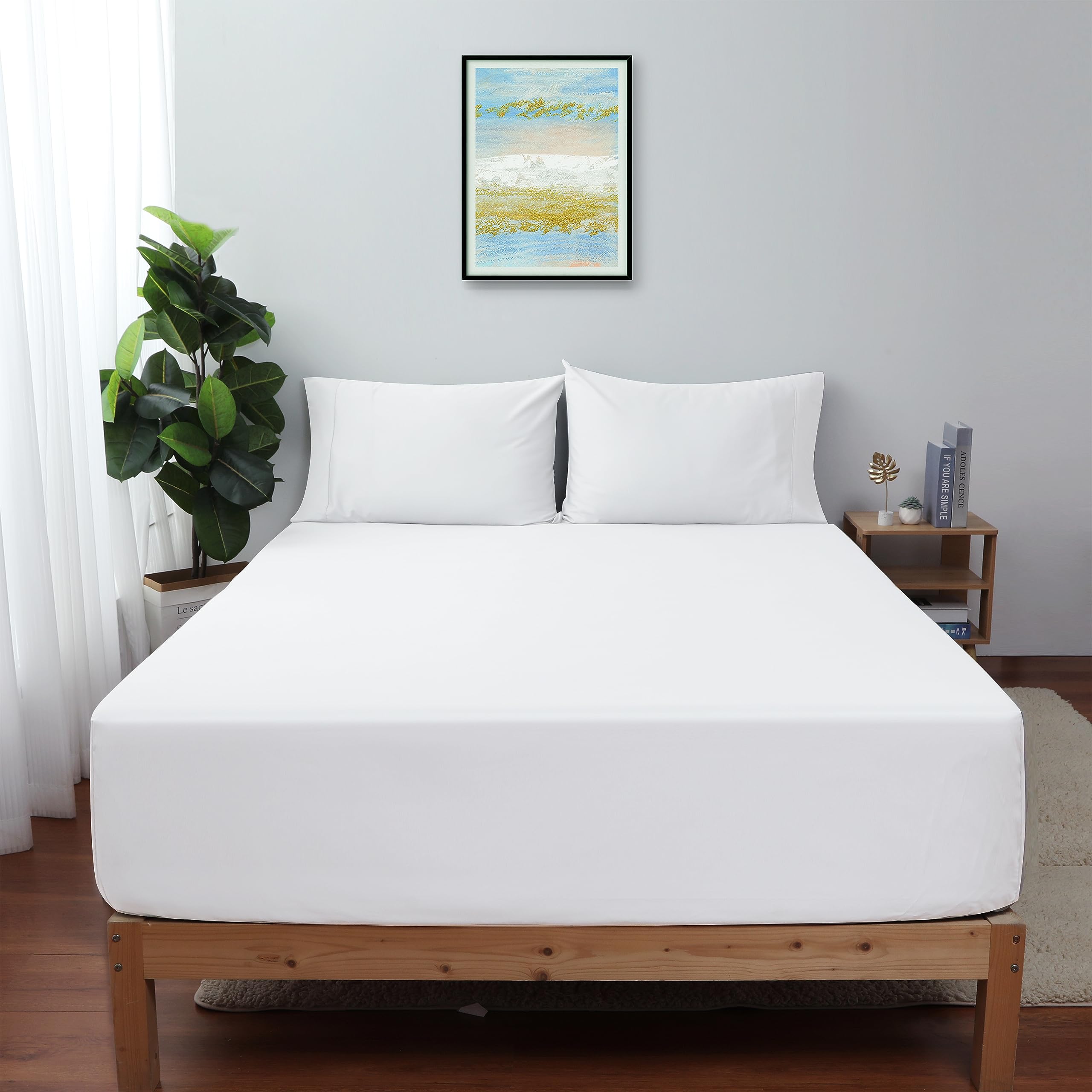 Foto 1 | Sábana Bajera Ajustable Shunjie.home, Tamaño King, 100% Algodón Egipcio - Venta Internacional.