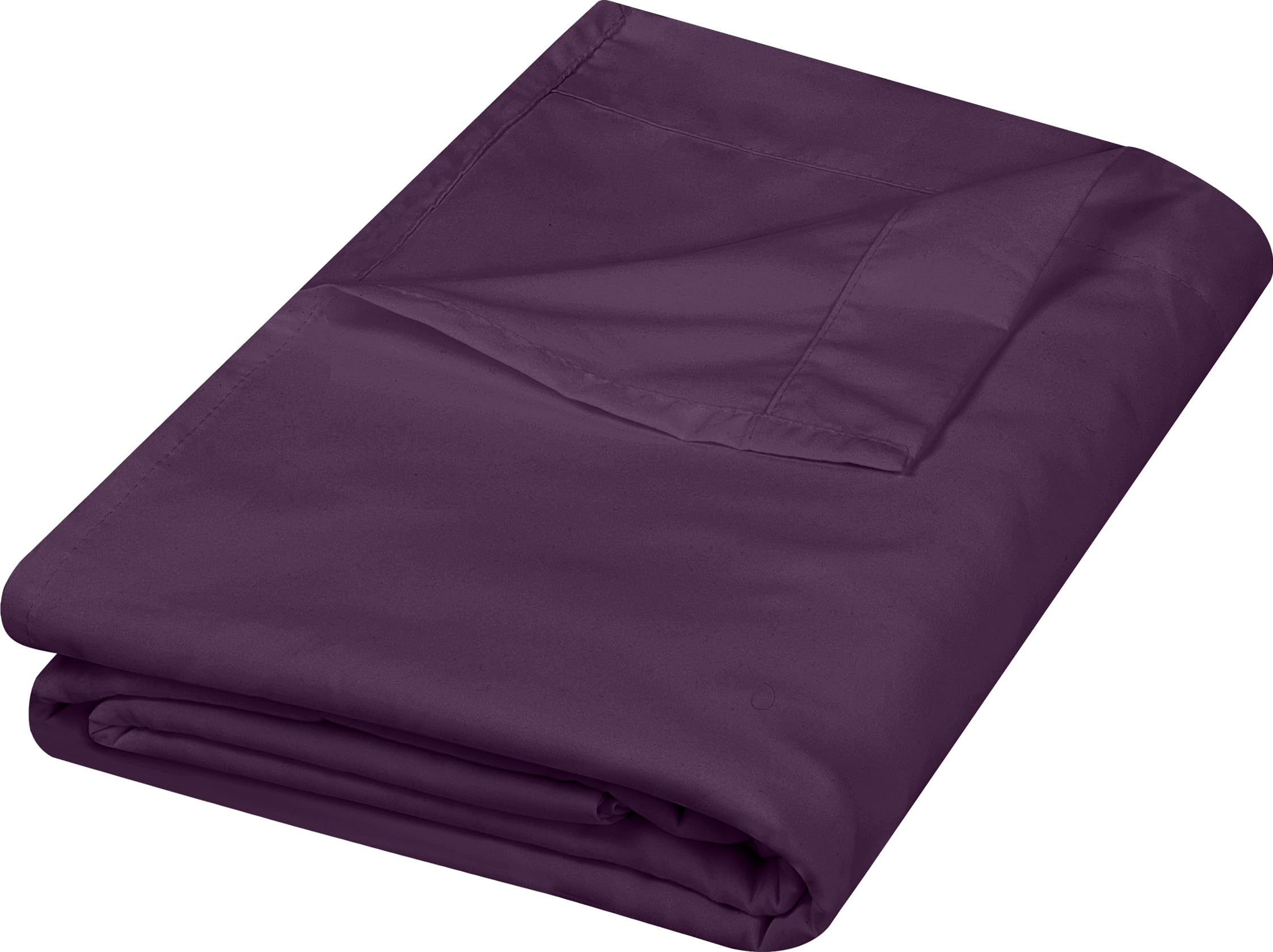 Foto 2 pulgar | Sábana Plana Utopia Bedding, Doble, Color Morado, Suave Microfibra Cepillada - Venta Internacional.