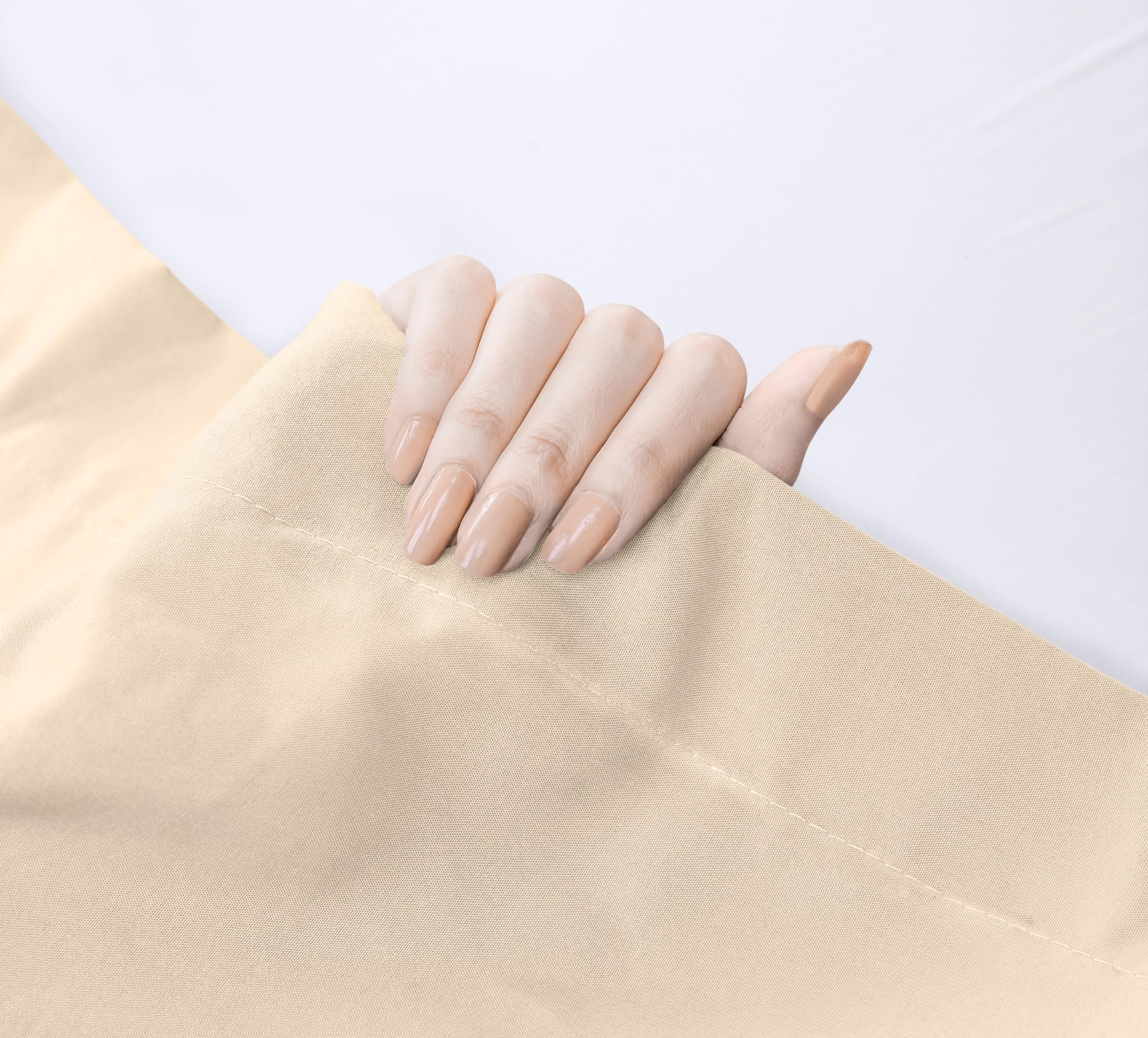 Foto 5 pulgar | Sábana Plana Utopia Bedding Queen, Color Beige, Suave Microfibra Cepillada - Venta Internacional.