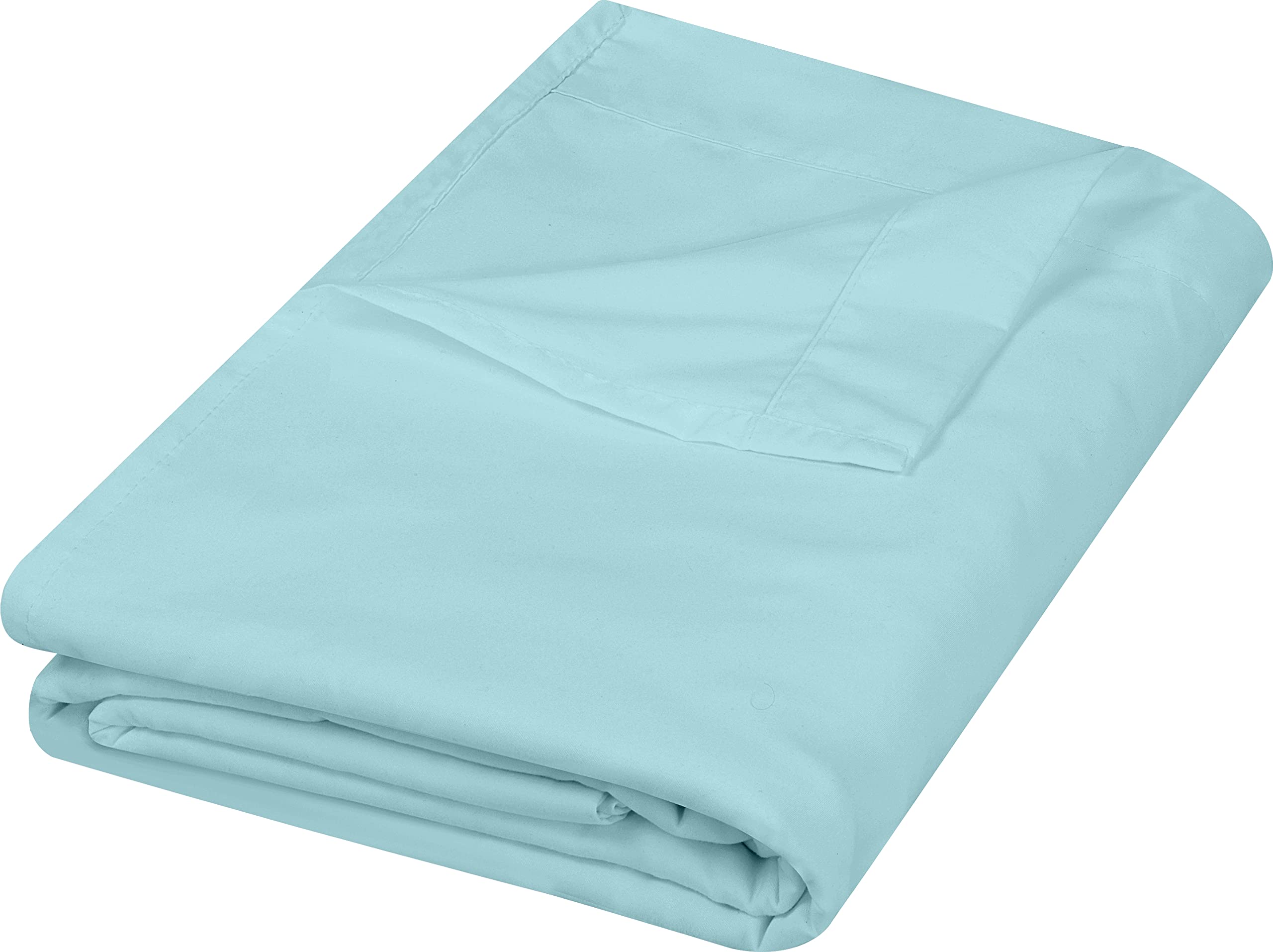 Sábana Plana Utopia Bedding De Microfibra Cepillada Suave Para Cama King Spa, Color Azul - Venta Internacional.