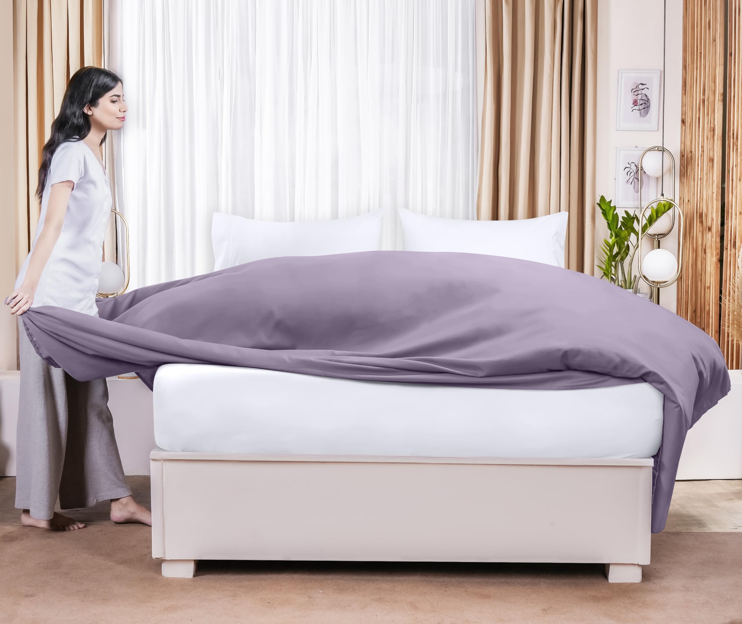 Foto 7 pulgar | Sábana Plana Utopia Bedding Queen Lavender De Microfibra Suave - Venta Internacional.