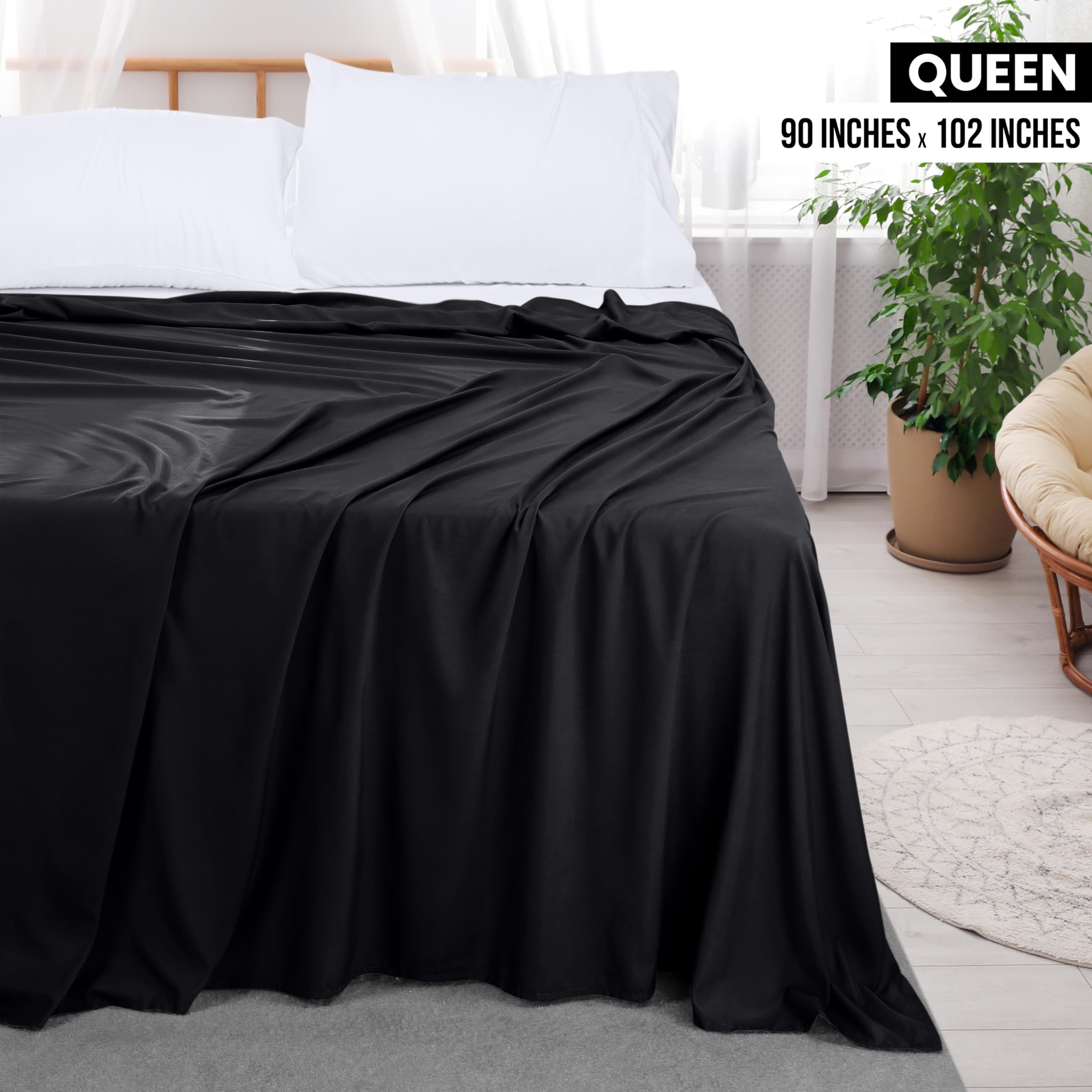 Foto 3 pulgar | Juego De Ropa De Cama Flat Sheets Utopia, 6 Unidades, Suave Microfibra Cepillada - Venta Internacional.