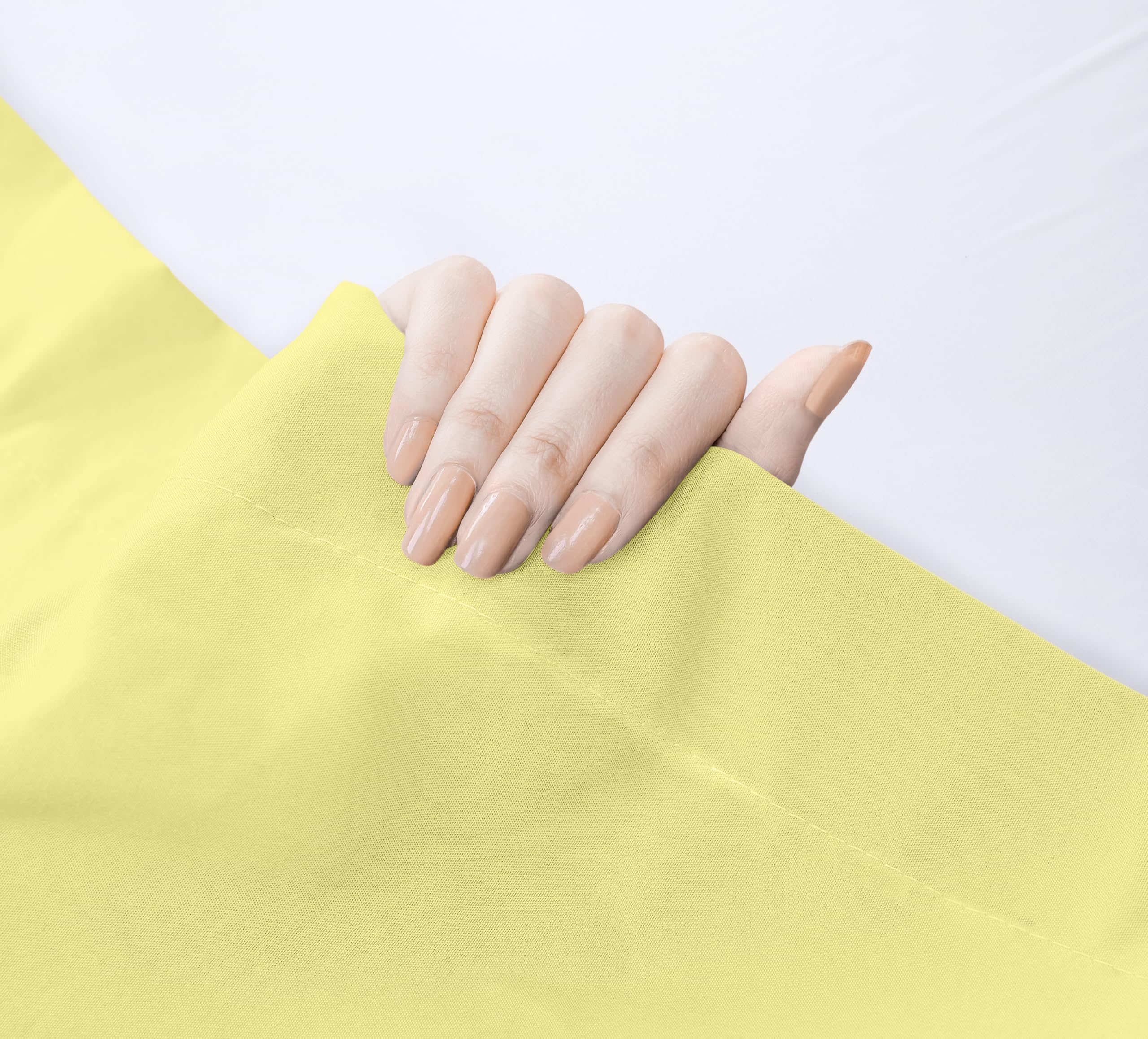 Foto 5 pulgar | Sábana Plana Utopia Bedding De Microfibra Cepillada Suave Color King Yellow - Venta Internacional.