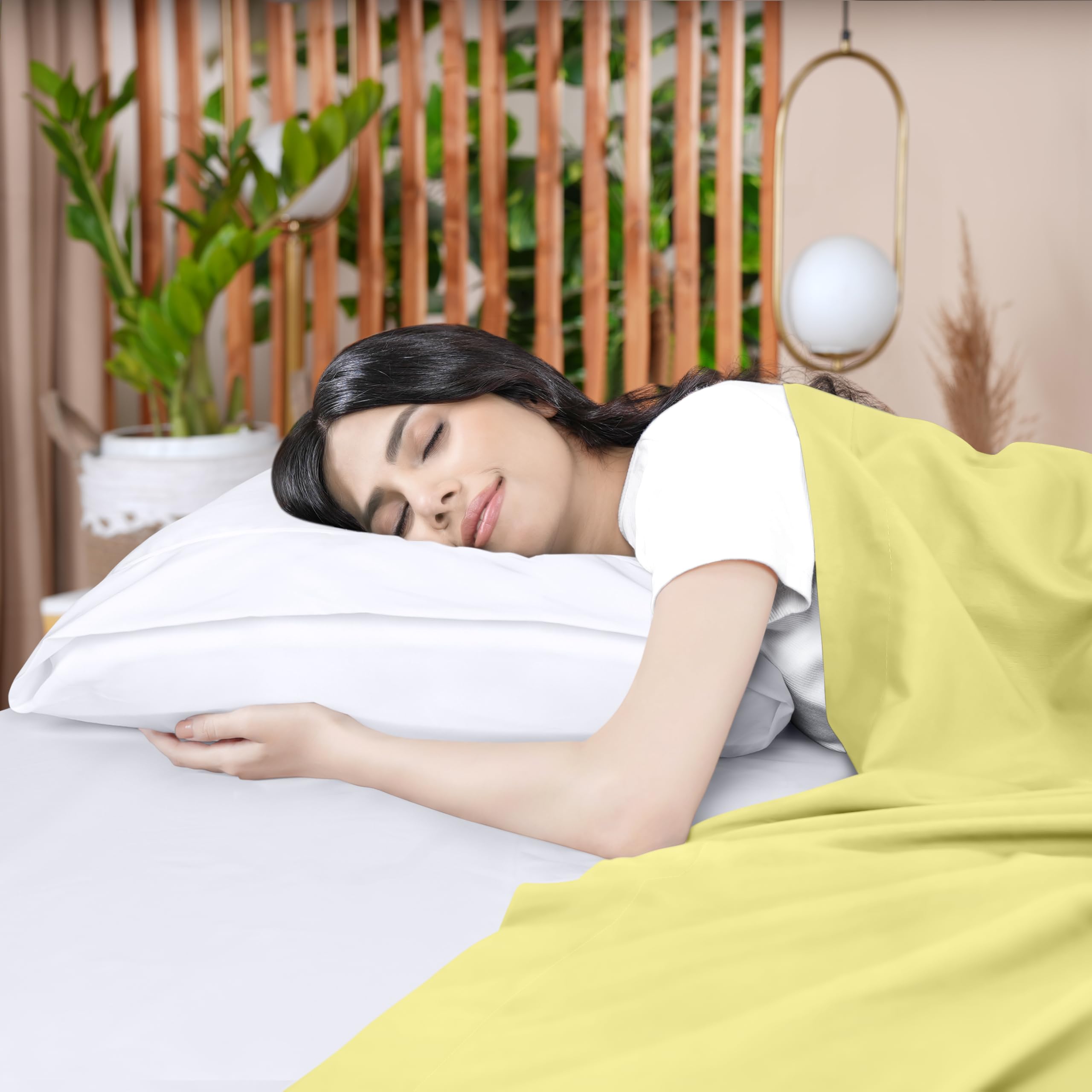 Foto 6 pulgar | Sábana Plana Utopia Bedding De Microfibra Cepillada Suave Color King Yellow - Venta Internacional.