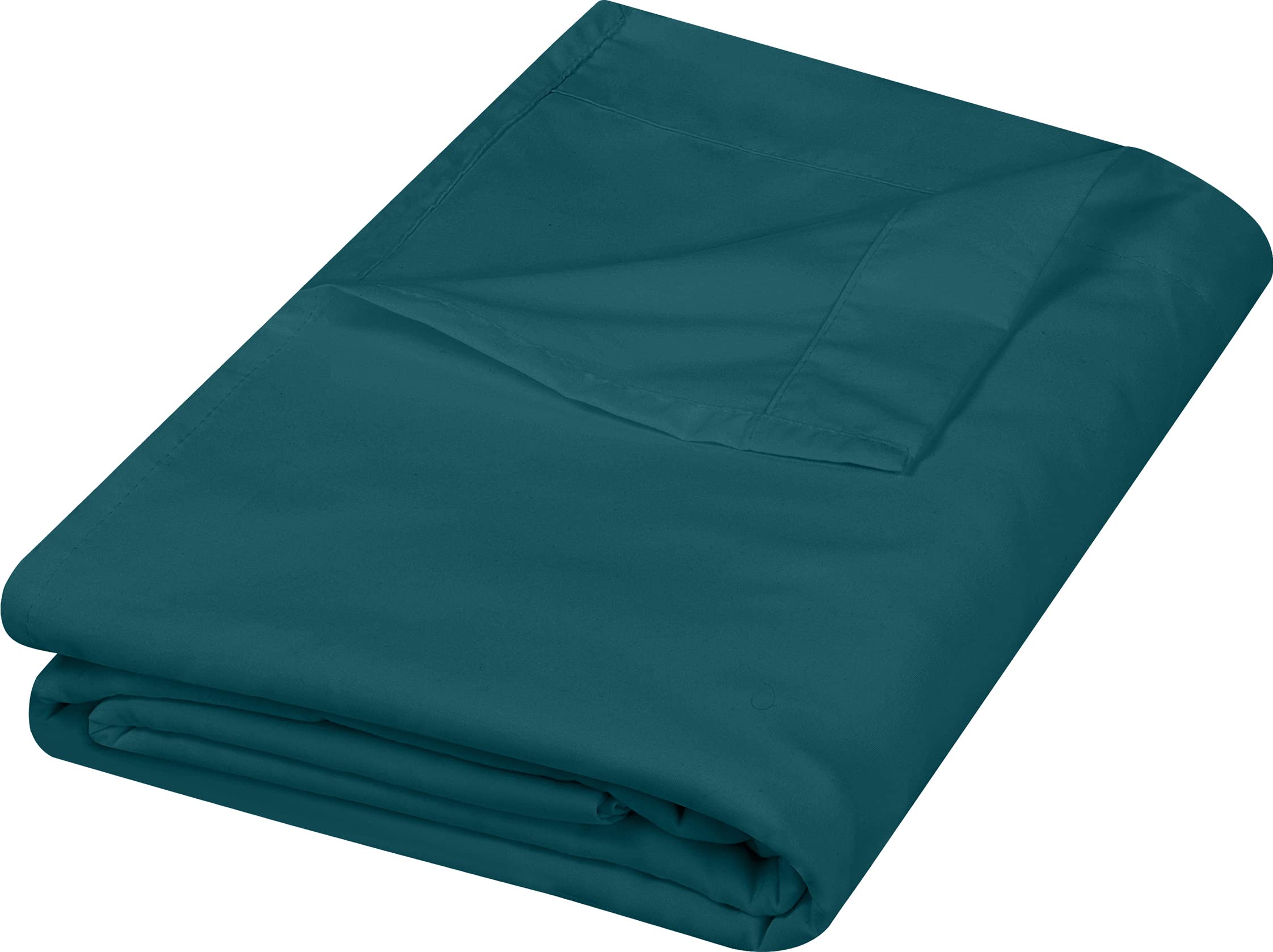 Sábana Plana Utopia Bedding De Microfibra Cepillada Suave, Tamaño King, Color Verde Azulado - Venta Internacional.