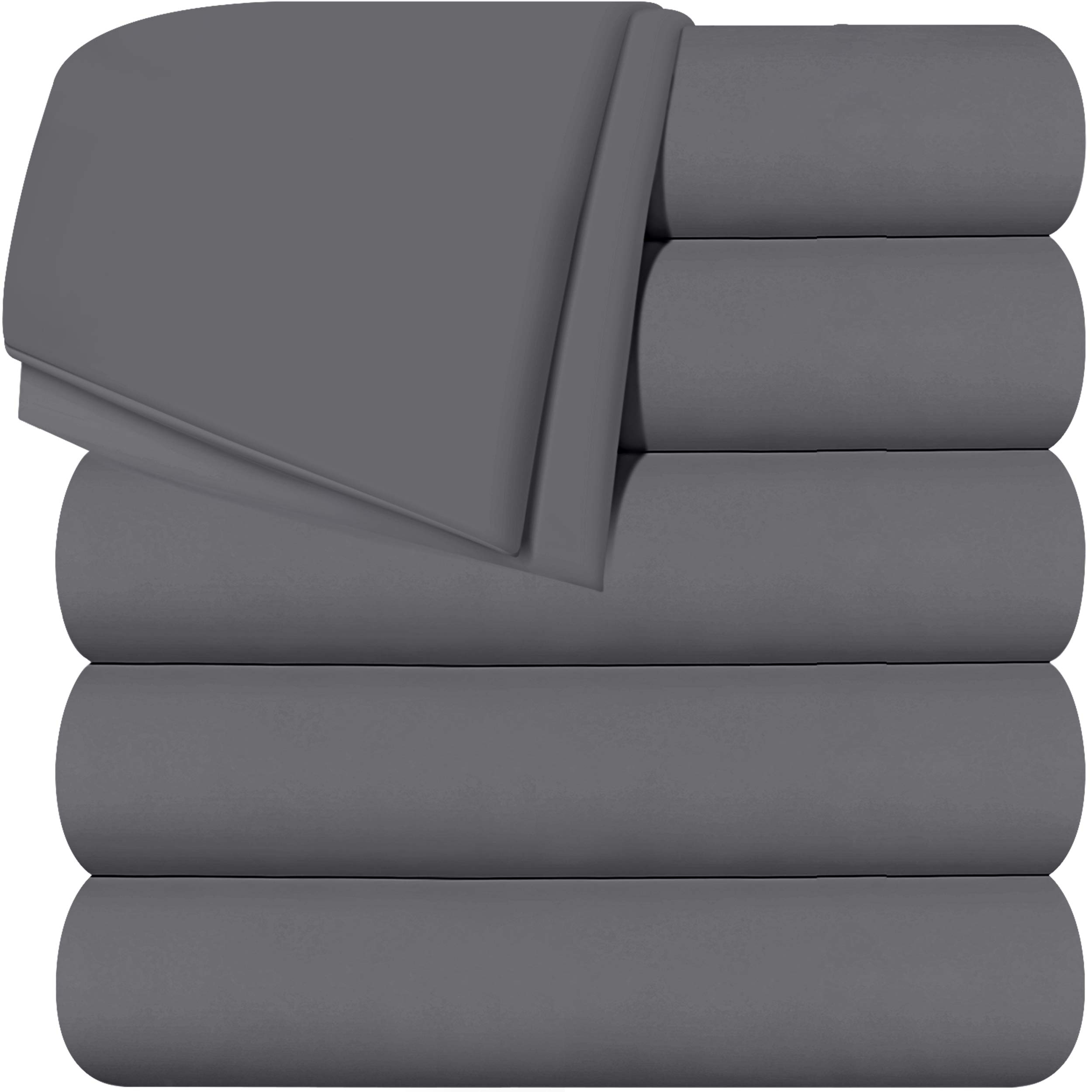 Flat Sheets Utopia - Juego De Ropa De Cama (6 Unidades, Microfibra Cepillada) - Venta Internacional.