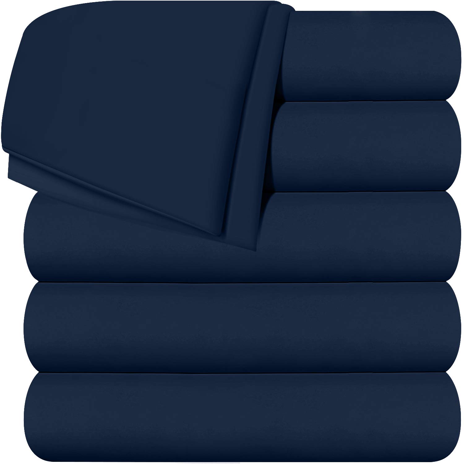 Pack De Ropa De Cama Flat Sheets Utopia, 6 Unidades, Microfibra Cepillada Suave, Tamaño King - Venta Internacional.