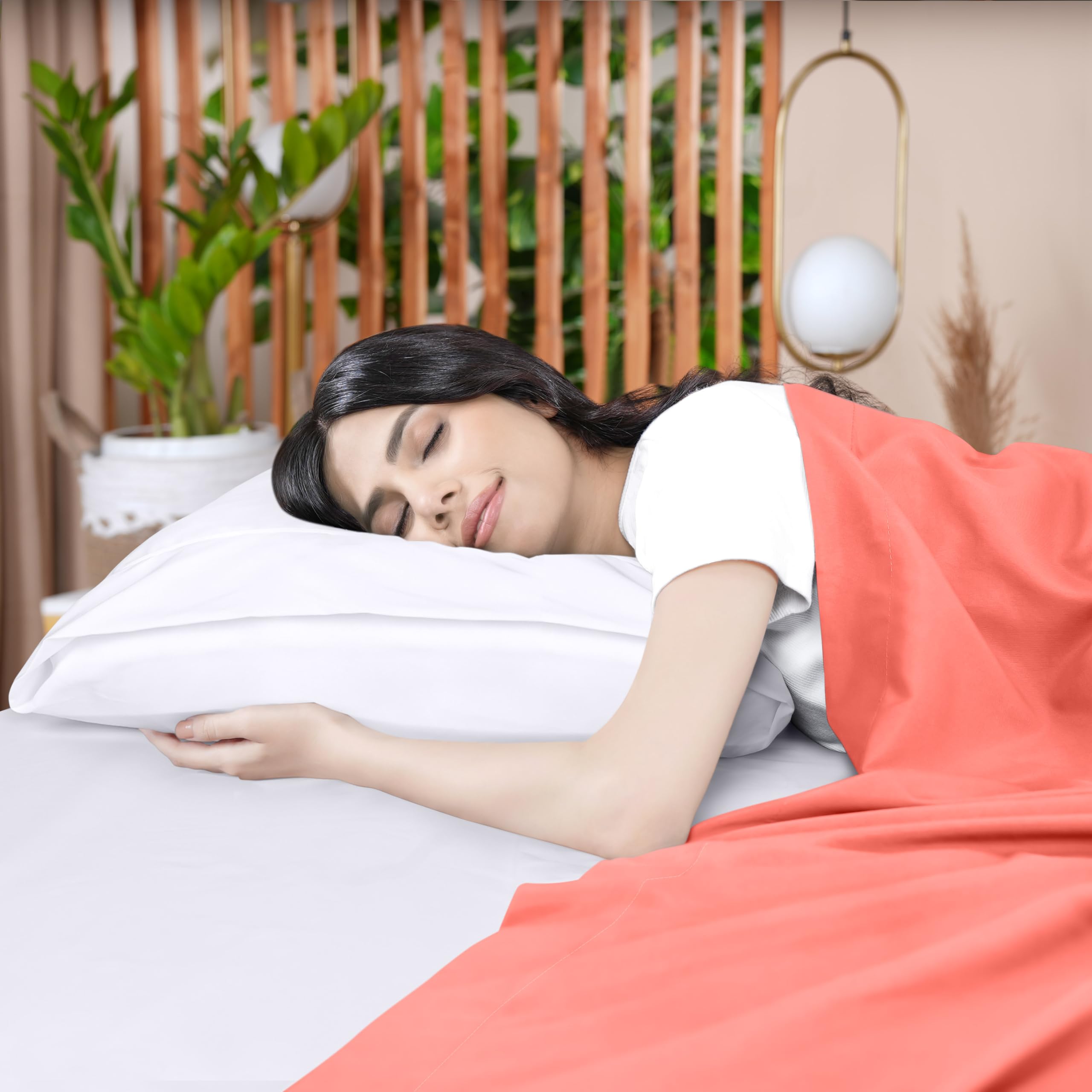 Foto 6 pulgar | Sábana Plana Utopia Bedding Queen Coral, Suave Microfibra Cepillada - Venta Internacional.