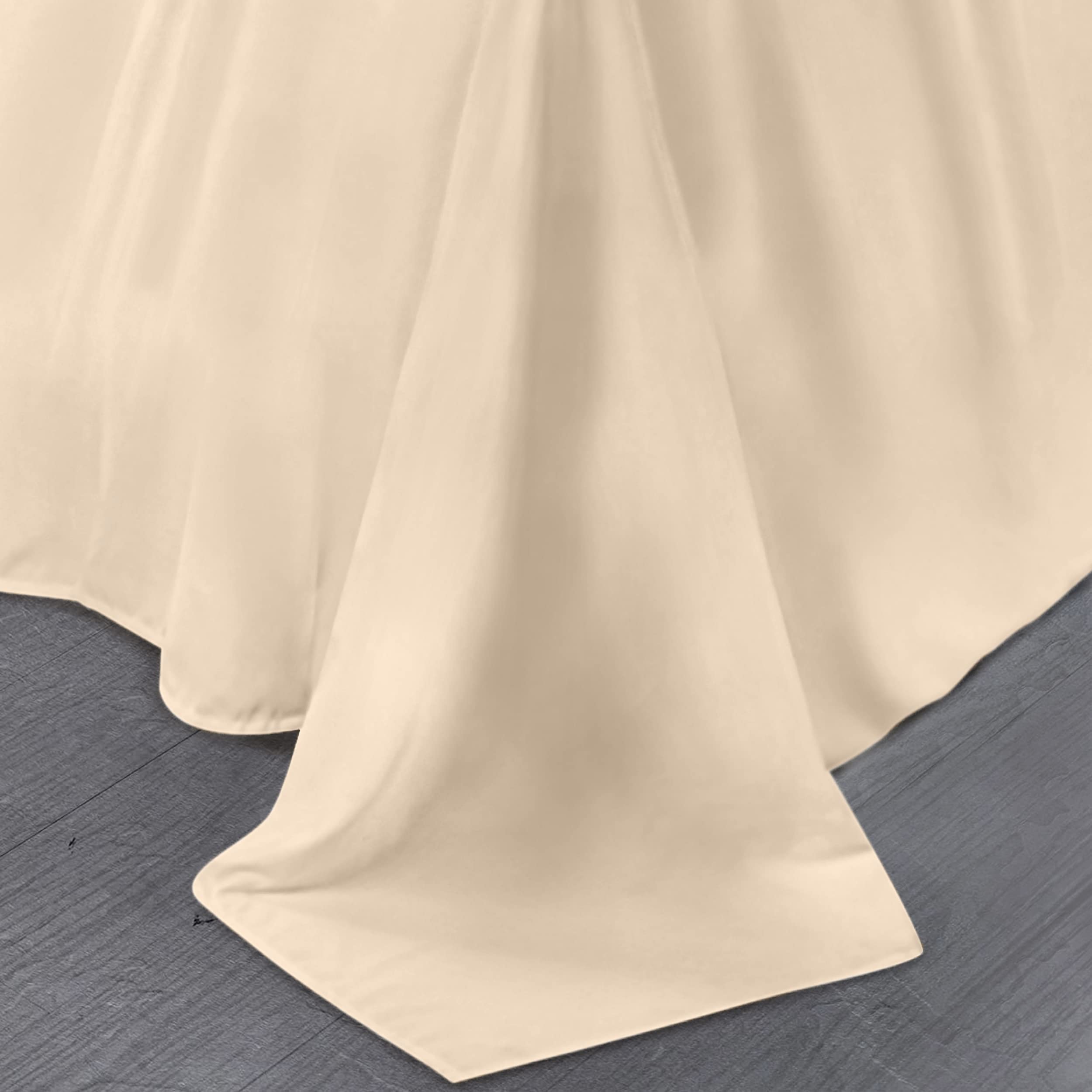 Foto 5 | Sábana Plana Utopia Bedding De Microfibra Cepillada Suave, Tamaño King Beige - Venta Internacional.