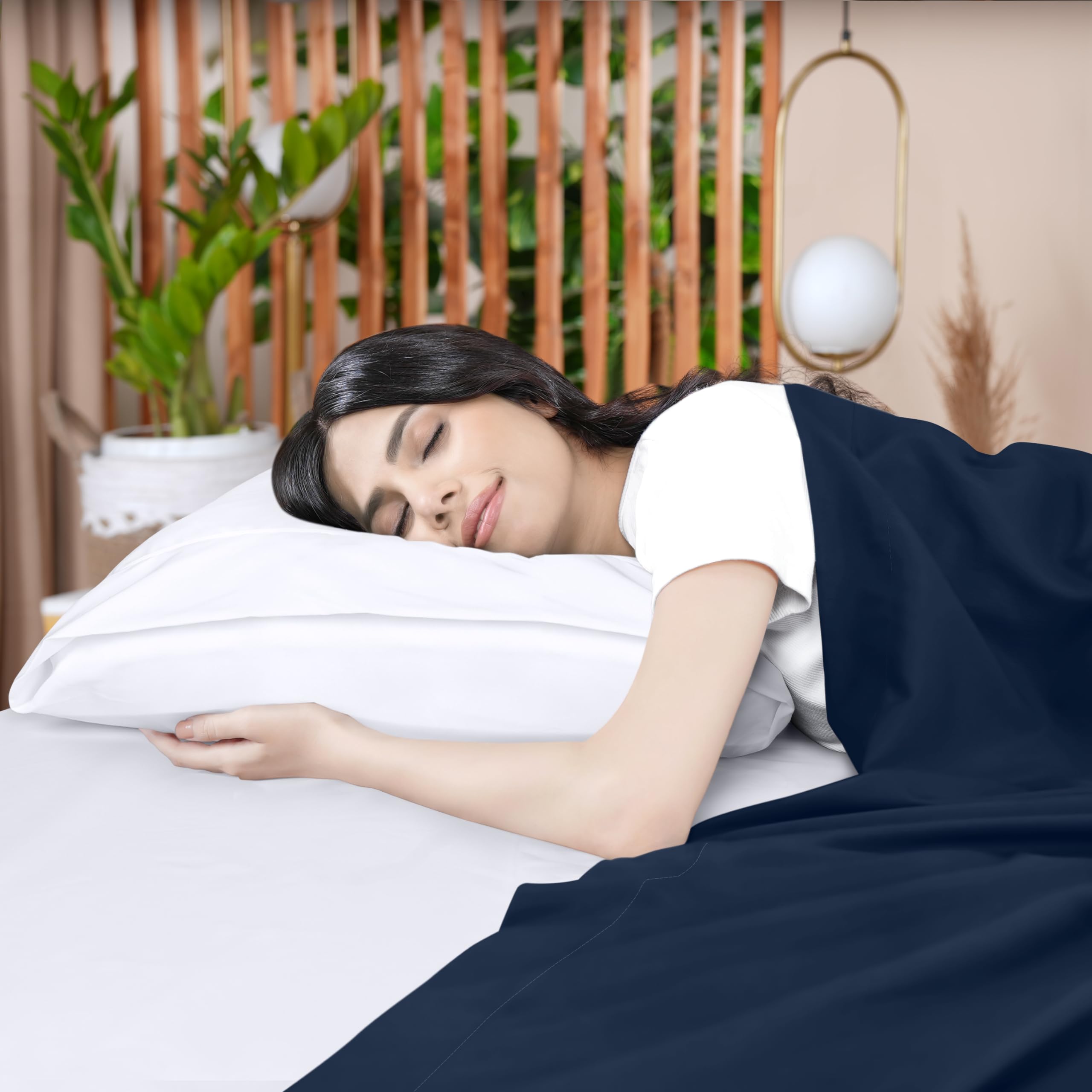 Foto 6 pulgar | Sábana Plana Utopia Bedding De Microfibra Cepillada Suave King Navy - Venta Internacional.