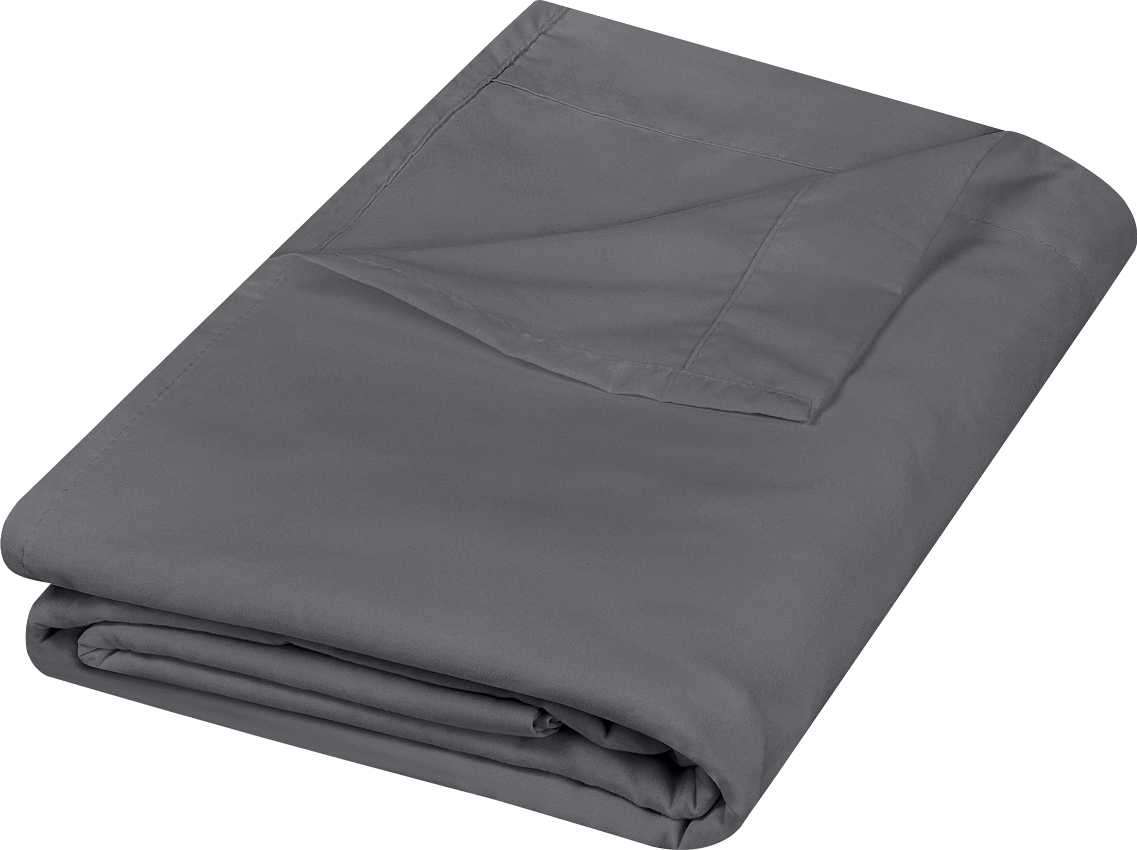 Sábana Plana Utopia Bedding Twin Xl Gris De Microfibra Cepillada - Venta Internacional.