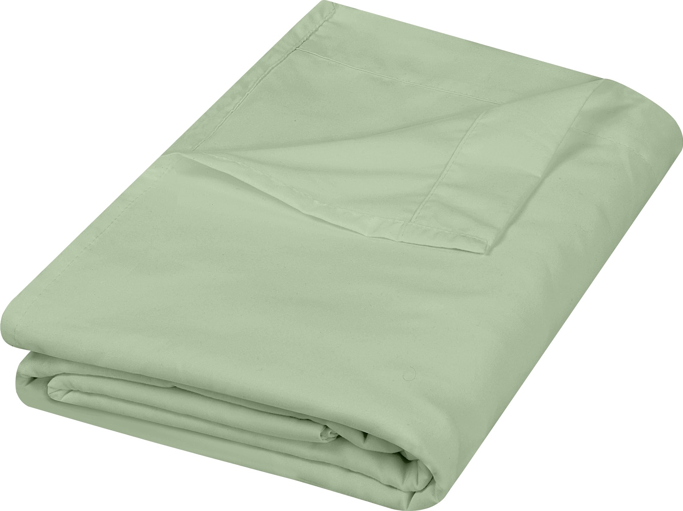 Sábana Plana Utopia Bedding De Microfibra Cepillada Suave King Sage - Venta Internacional.