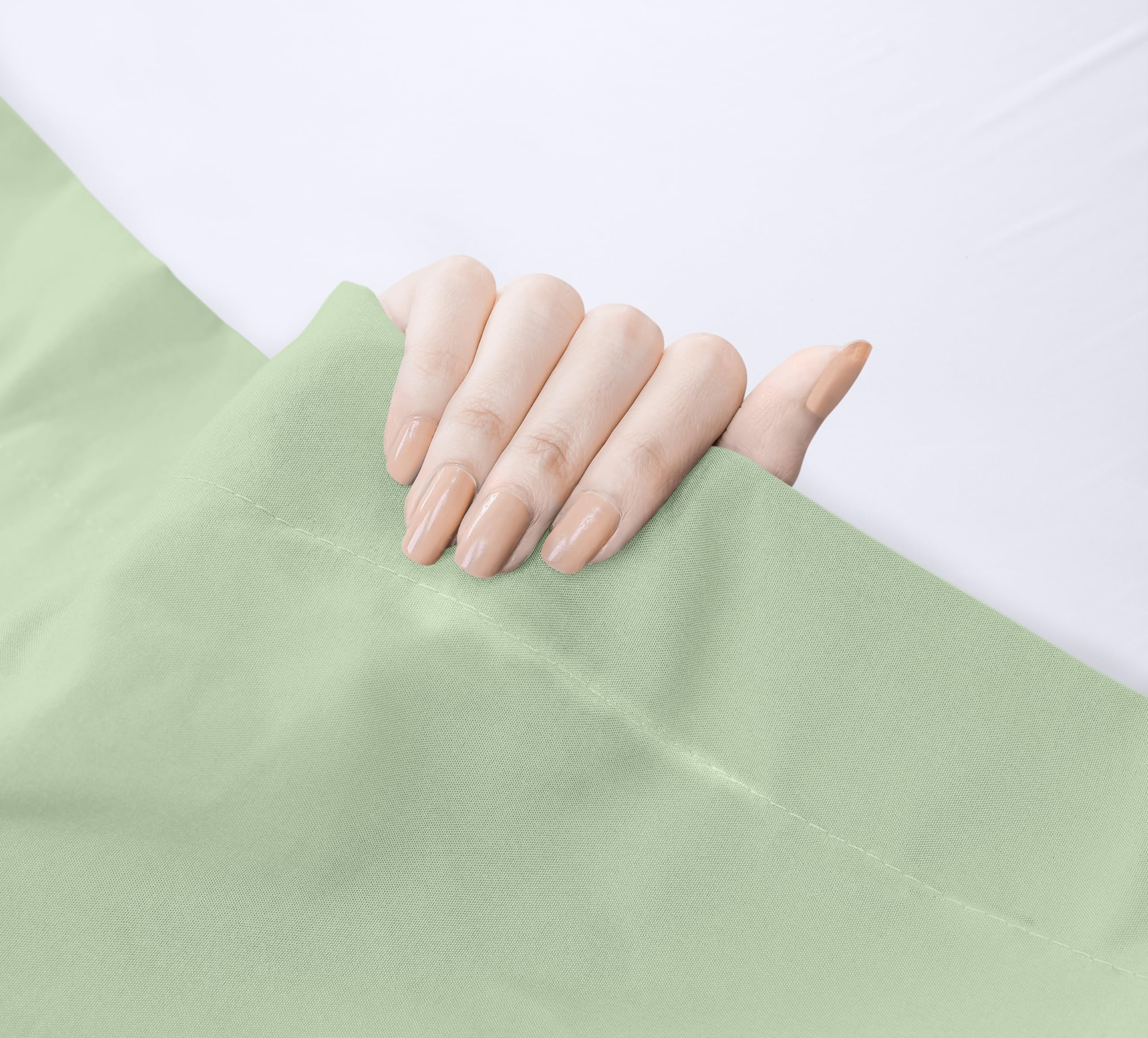 Foto 4 | Sábana Plana Utopia Bedding De Microfibra Cepillada Suave King Sage - Venta Internacional.