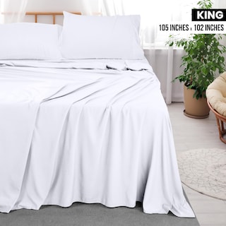 Foto 2 | Juego De Ropa De Cama Flat Sheets Utopia, 6 Unidades, Suave Microfibra Cepillada - Venta Internacional.