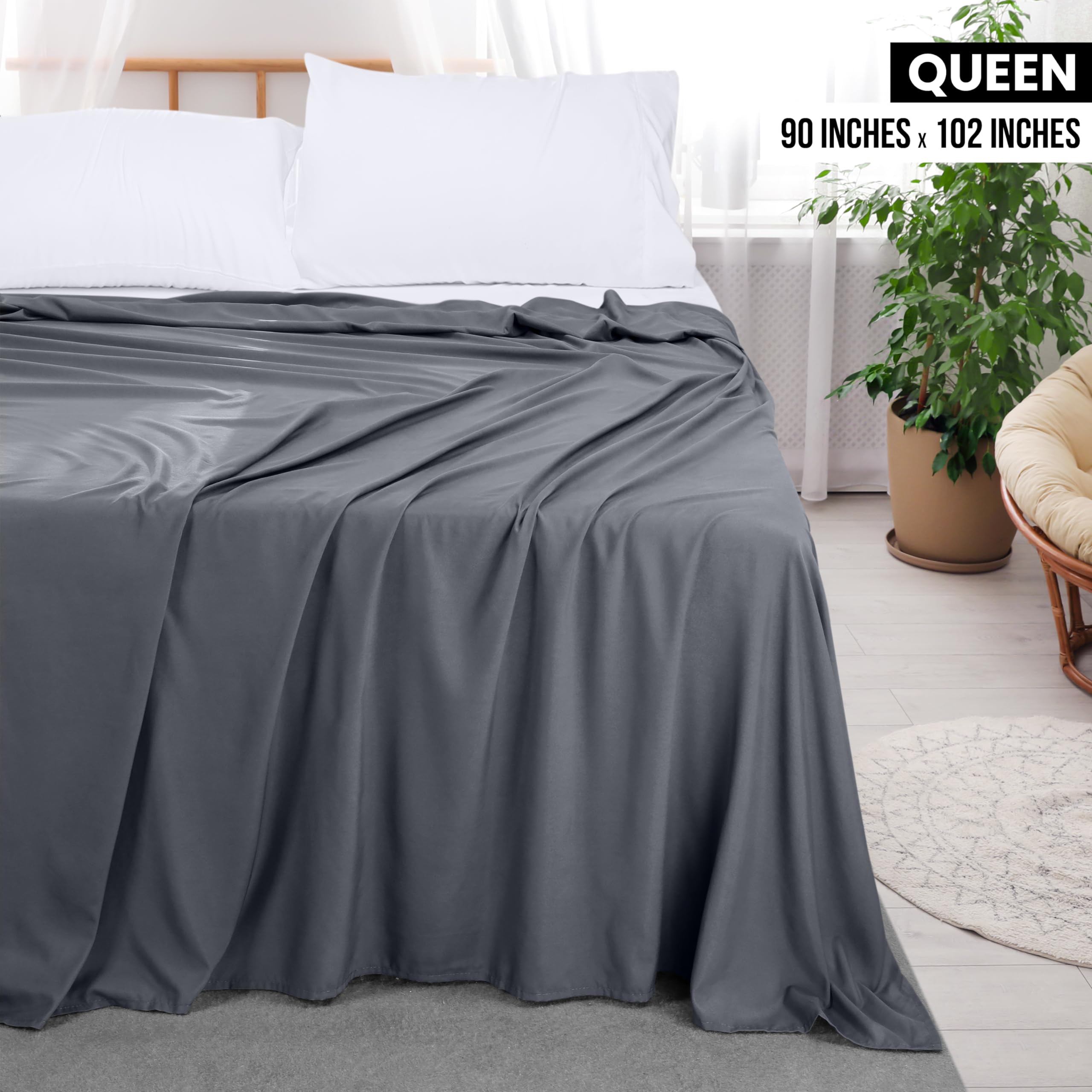 Foto 3 pulgar | Flat Sheets Utopia - Juego De Ropa De Cama (6 Unidades, Microfibra Cepillada) - Venta Internacional.