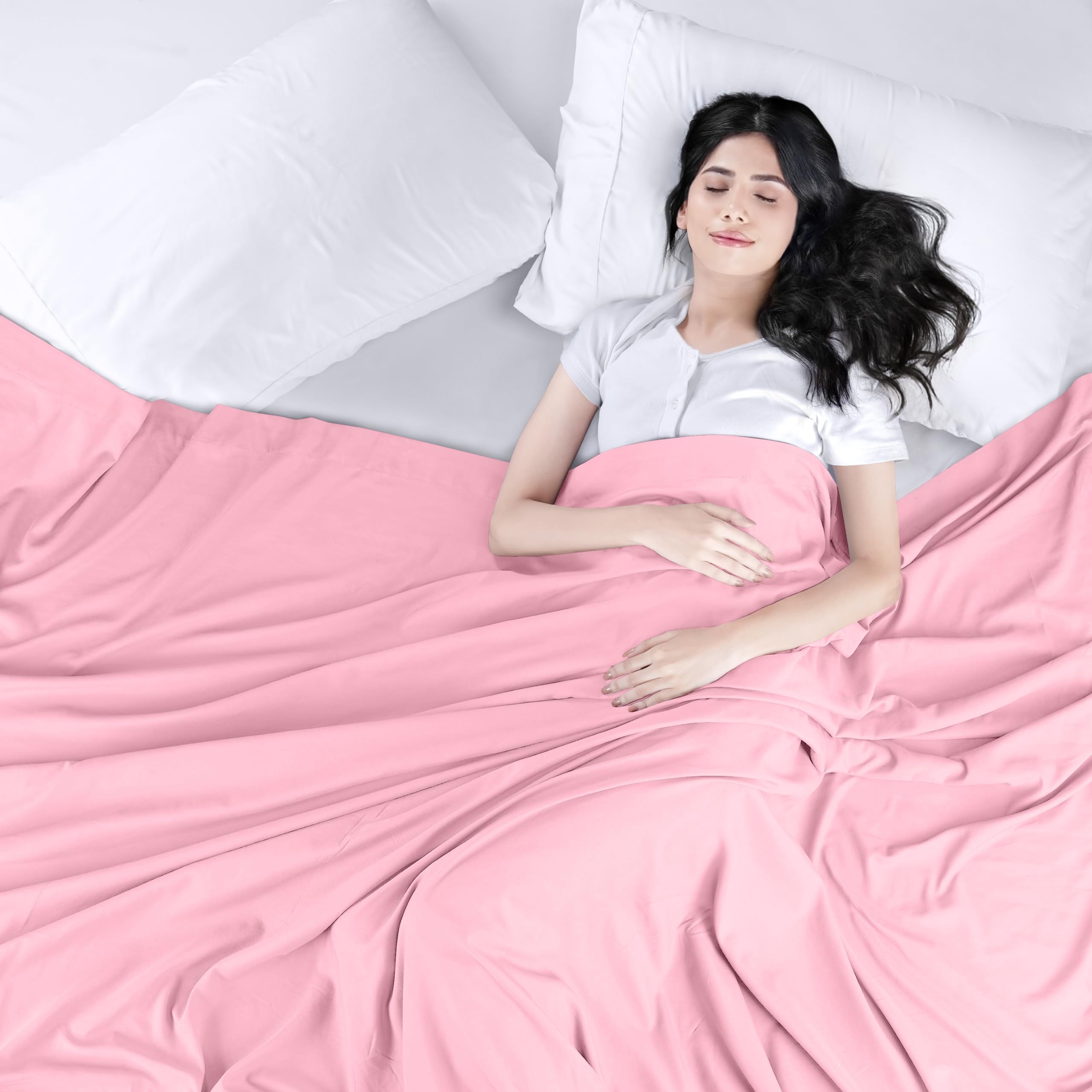 Foto 4 pulgar | Sábana Plana Utopia Bedding Queen De Microfibra Cepillada Suave, Rosa - Venta Internacional.