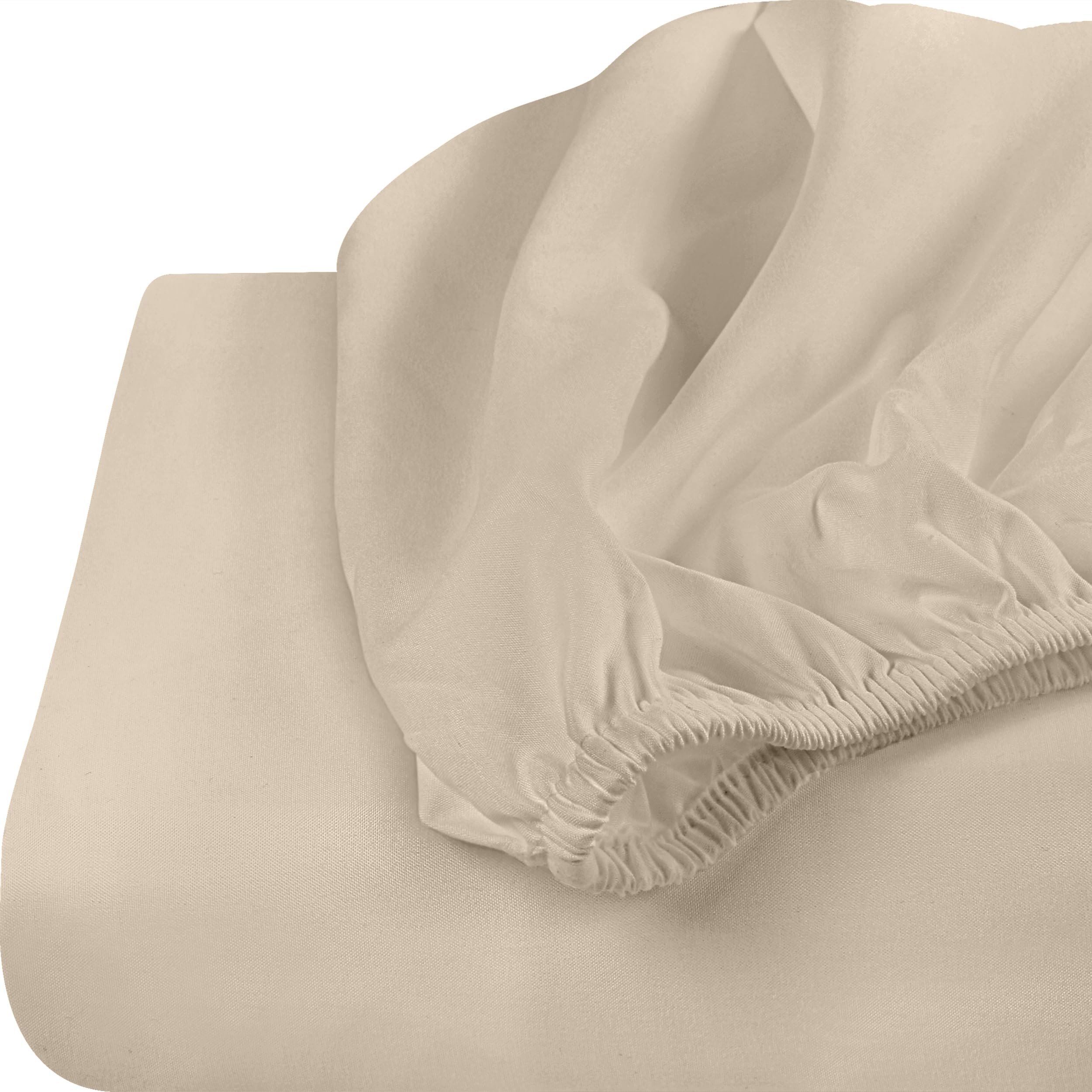 Foto 5 pulgar | Sábanas Ajustables Utopia Bedding Queen De Microfibra, Color Beige, Paquete De 2 - Venta Internacional.