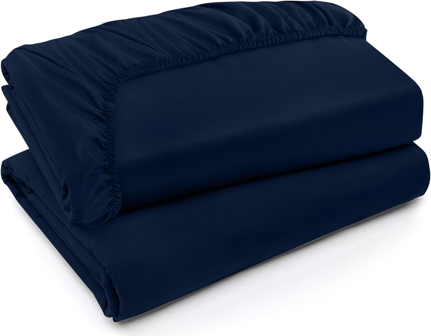 Foto 2 pulgar | Sábanas Ajustables Utopia Bedding, Paquete De 2 Unidades, Microfibra Suave, Azul Marino - Venta Internacional.