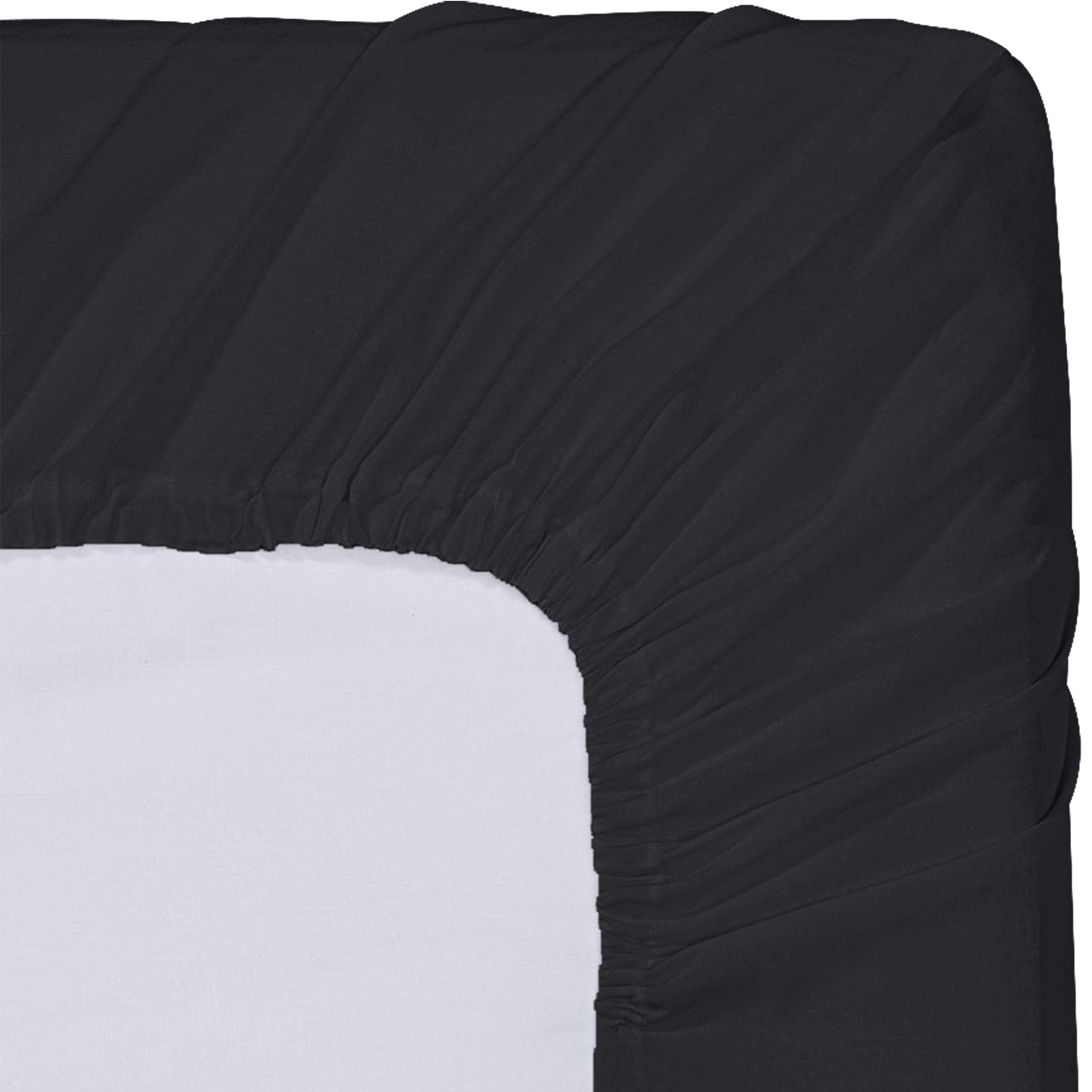 Foto 6 pulgar | Sábana Bajera Utopia Bedding Queen Con Bolsillo Extra Profundo, Color Negro - Venta Internacional.
