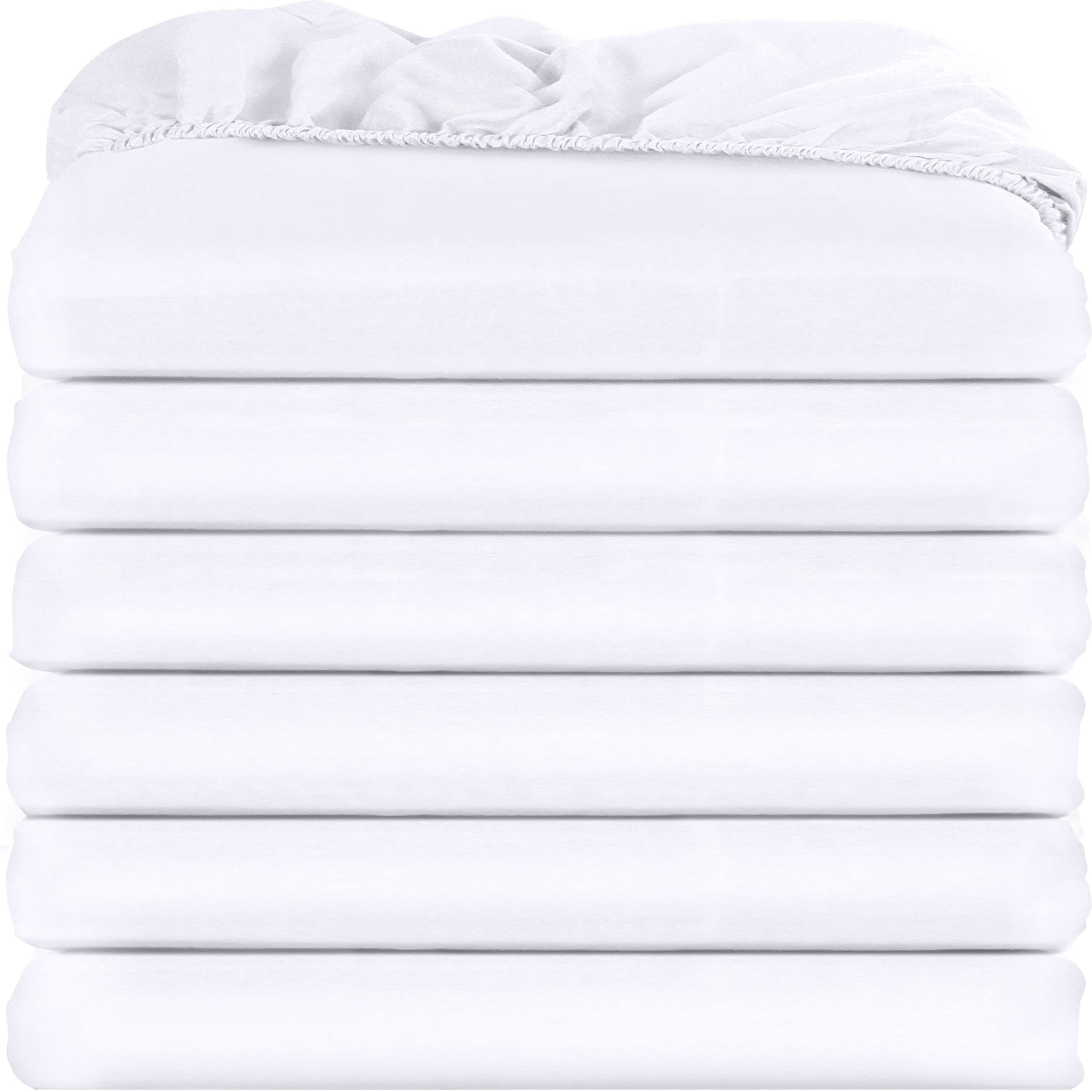 Foto 2 pulgar | Sábanas Ajustables Utopia Bedding Twin Xl, Paquete De 6 Unidades, Microfibra Blanca - Venta Internacional.