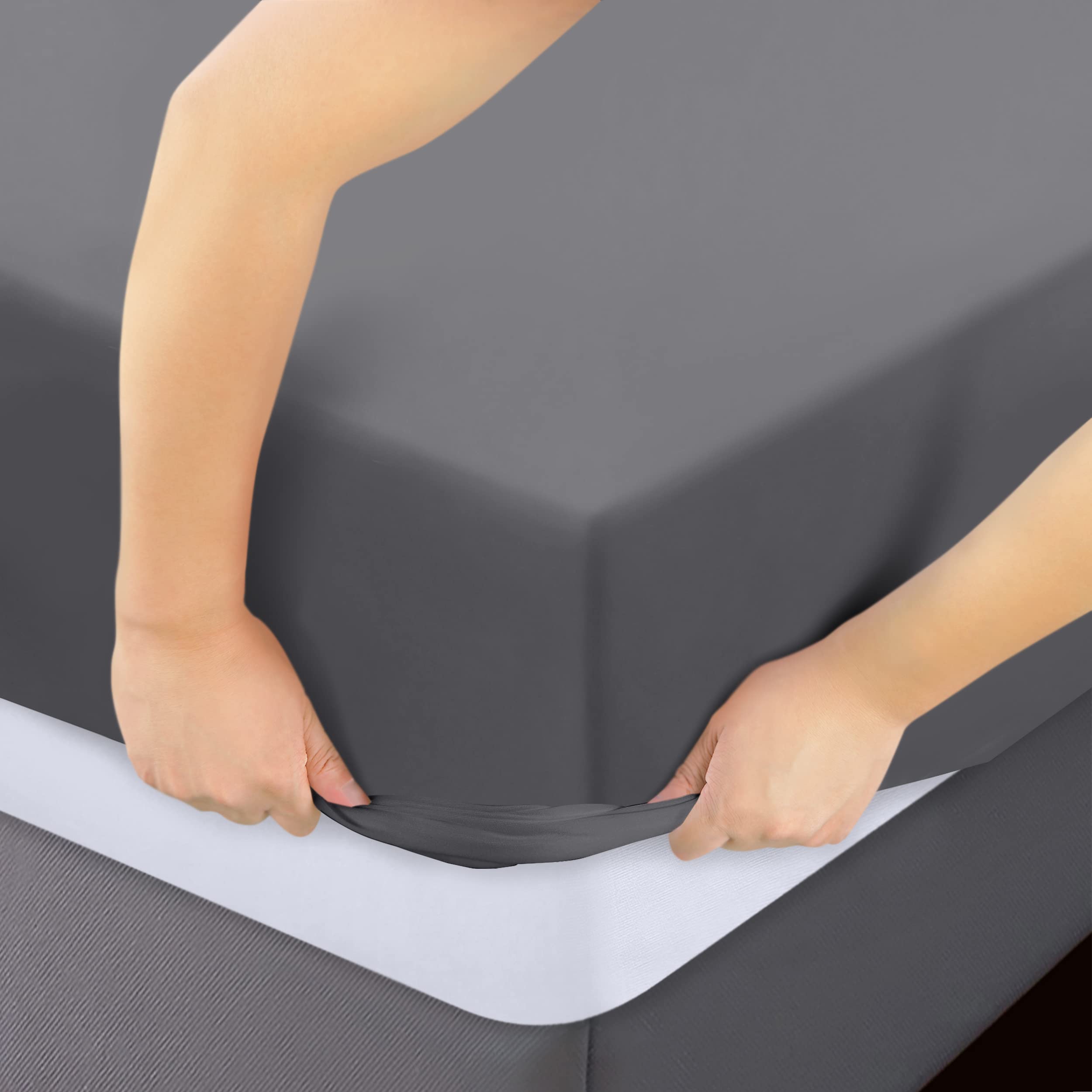 Foto 4 pulgar | Sábanas Ajustables Utopia Bedding Twin Xl, Paquete De 2 Unidades, Microfibra Suave - Venta Internacional.